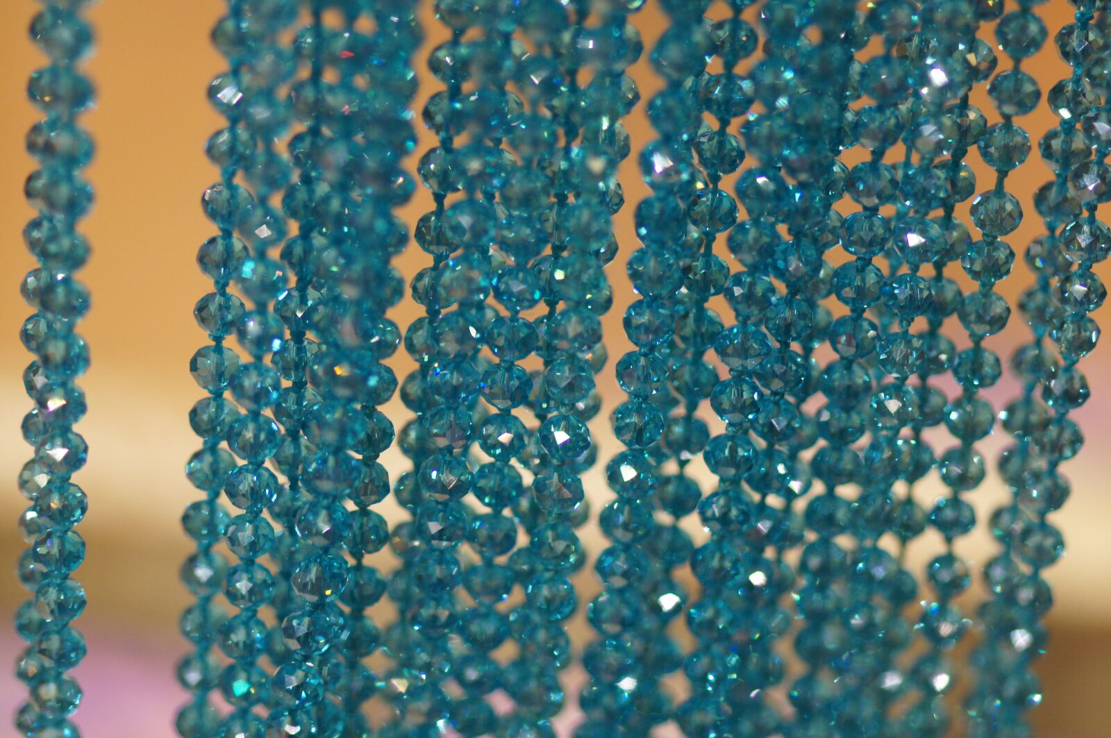 Tamron SP AF 90mm F2.8 Di Macro sample photo. Beads, blue, tape photography