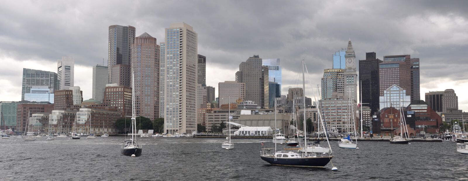 Nikon D5000 sample photo. Boston, skyline, skyscraper photography