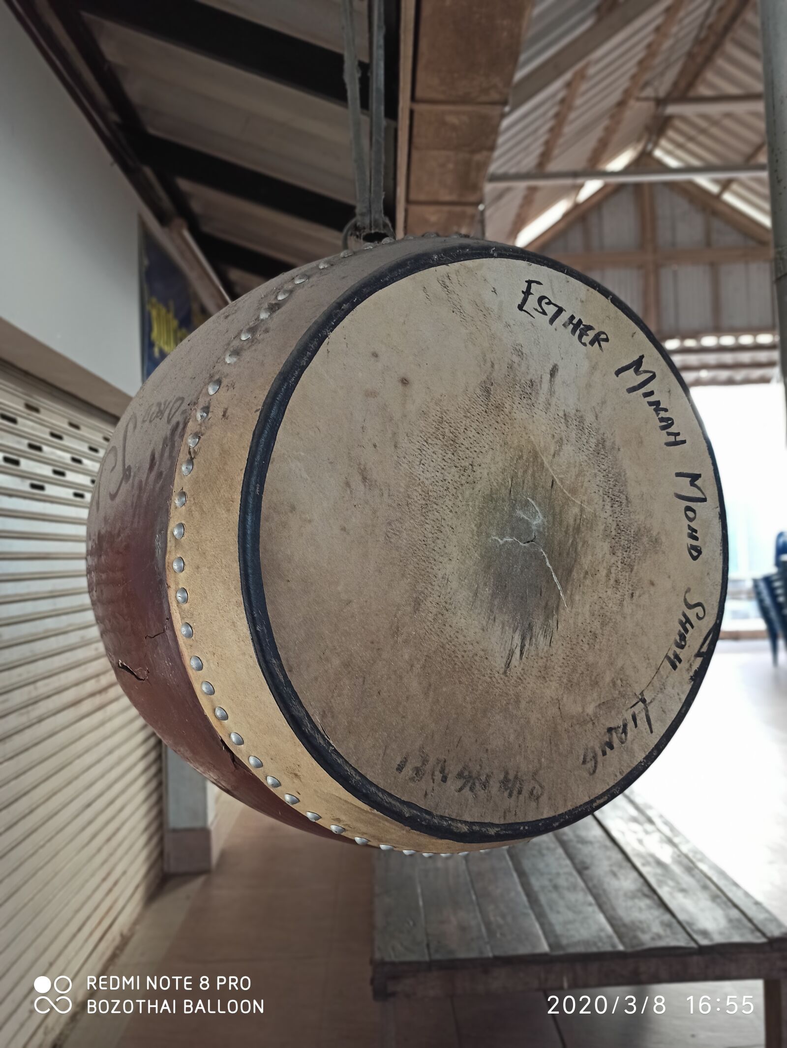 Xiaomi Redmi Note 8 Pro sample photo. Drum, thailand, royal photography