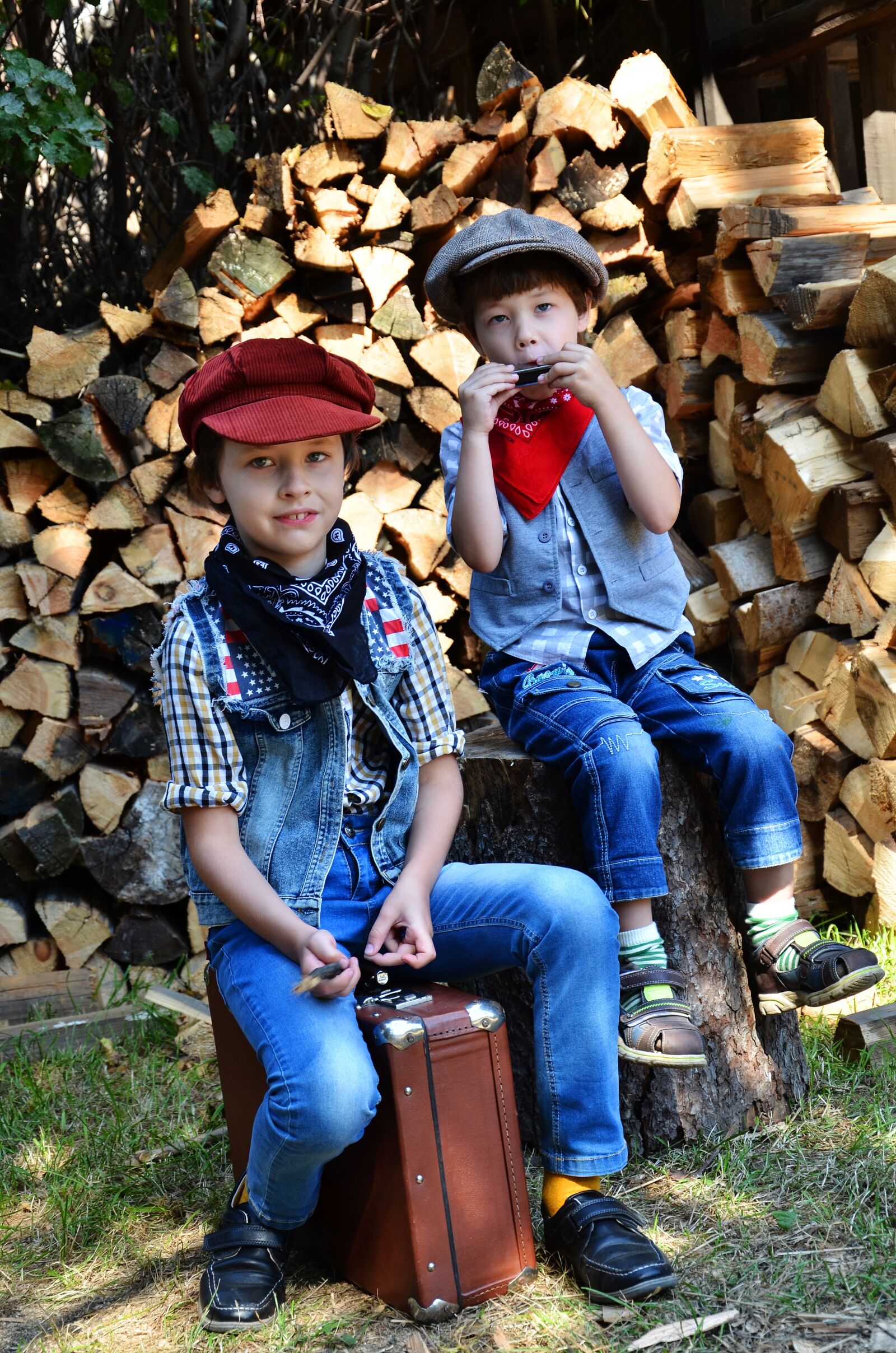 Nikon D7000 sample photo. Country, cowboy, kids photography