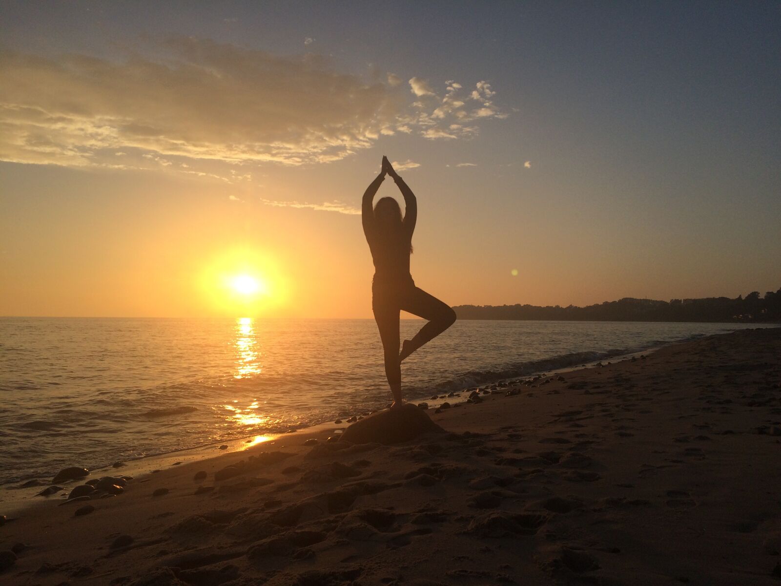 iPhone 5s back camera 4.15mm f/2.2 sample photo. Yoga, beach, meditation photography