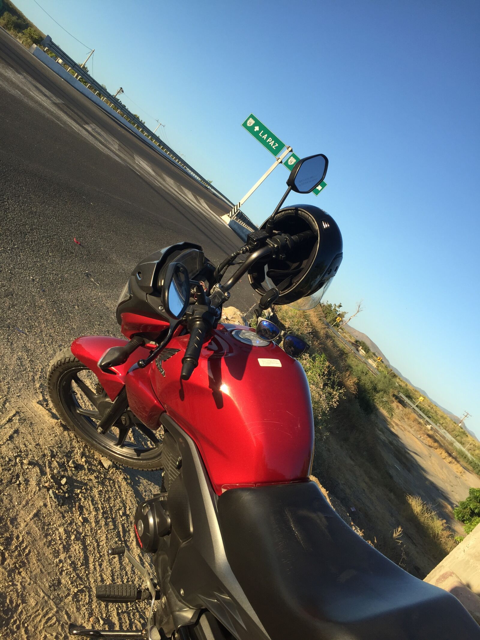 iPhone 6 back camera 4.15mm f/2.2 sample photo. Motorbike, red, bike photography