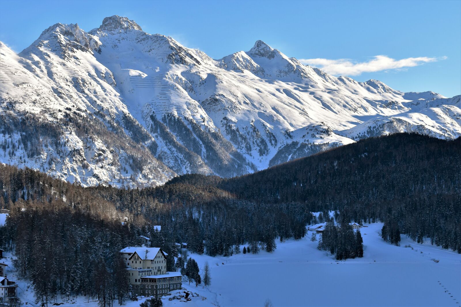 Nikon D5500 sample photo. Winter, mountains, ski area photography