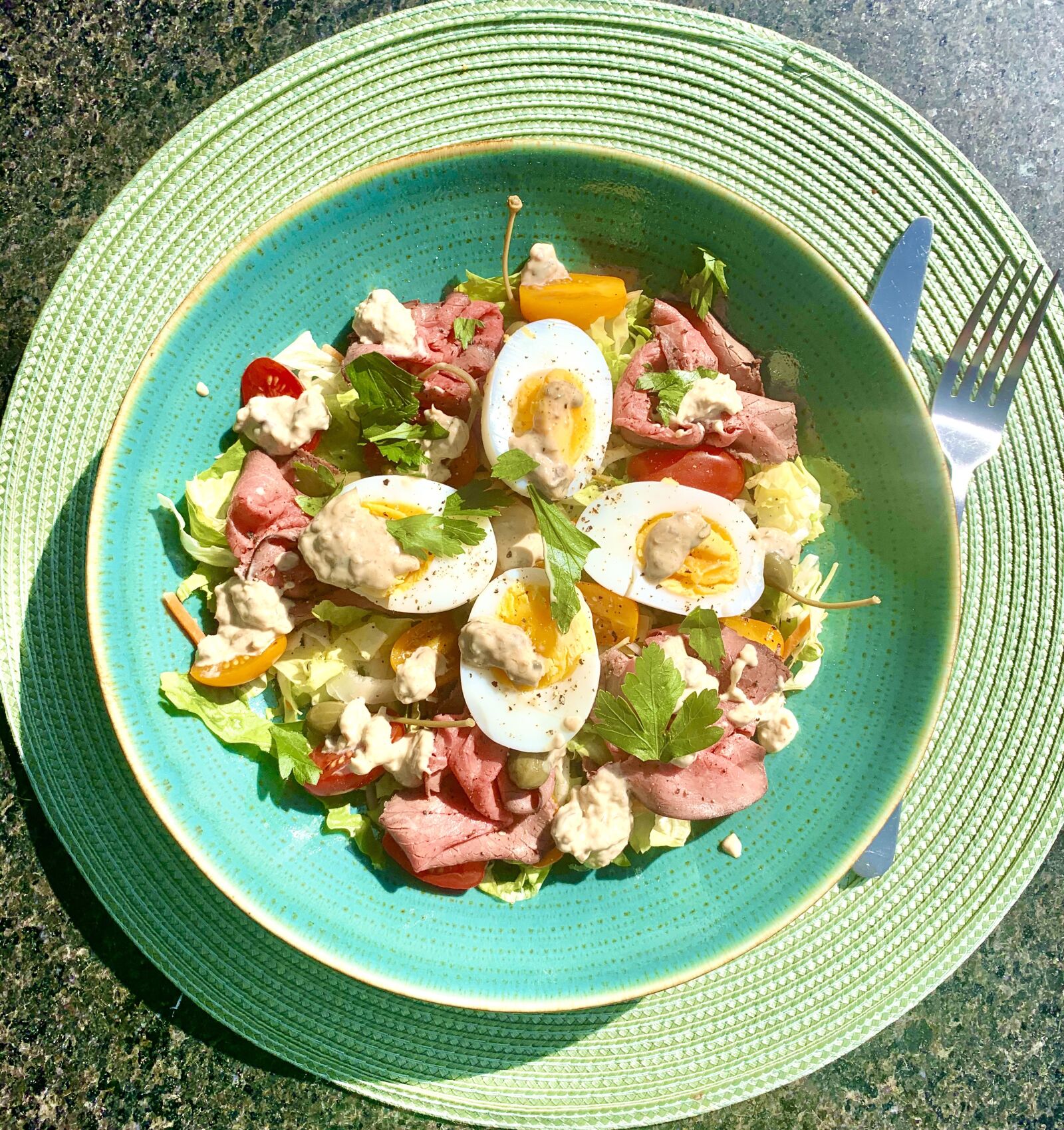 Apple iPhone XR sample photo. Egg, salad, lunch photography