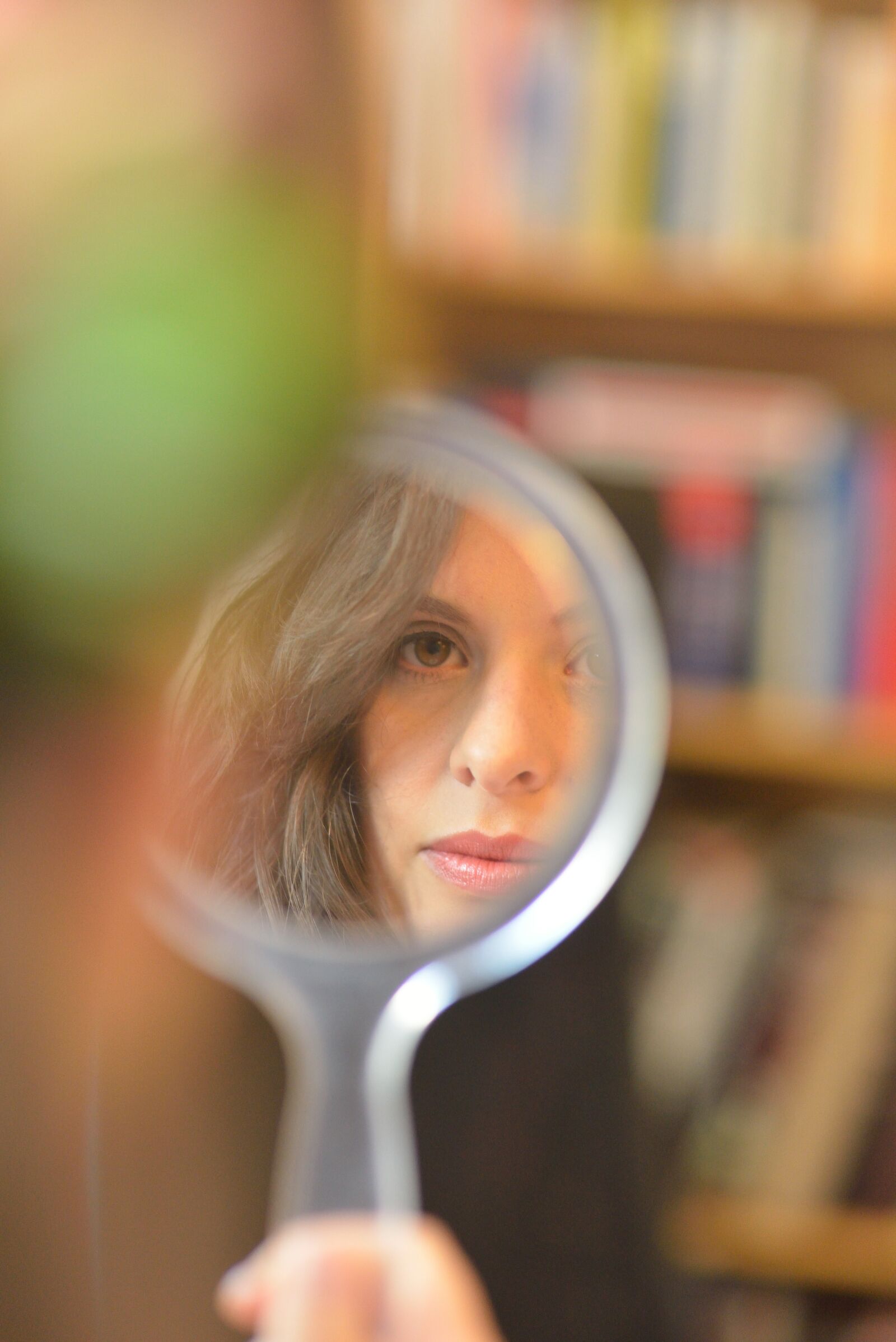 Nikon D800 sample photo. Mirror, hand, face photography