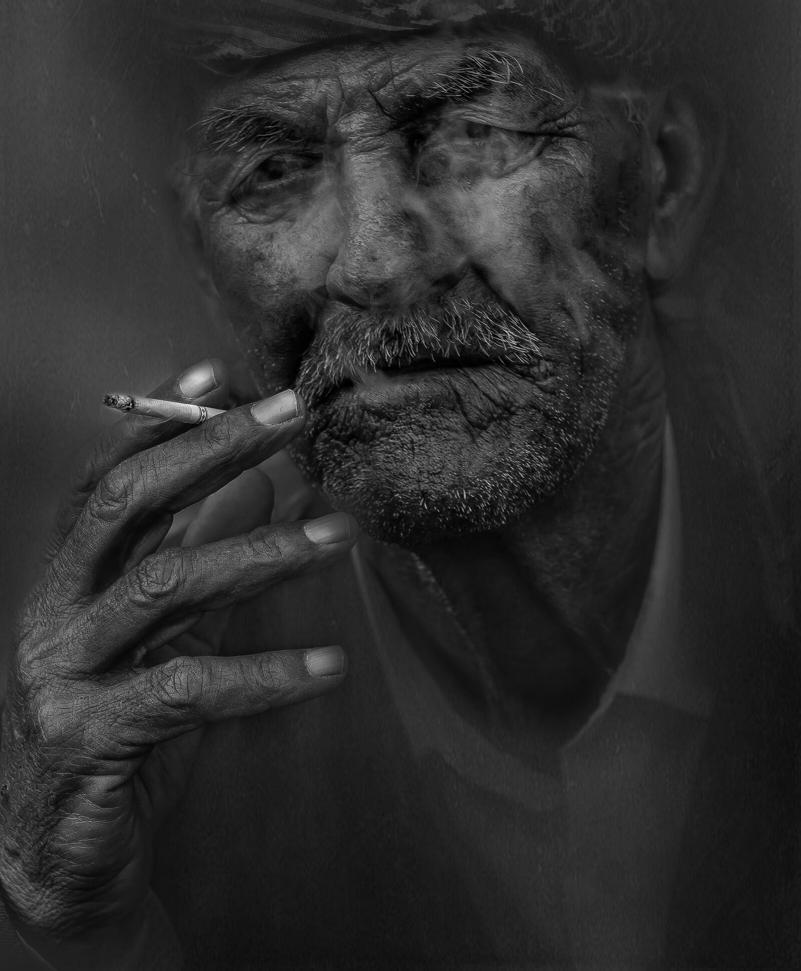 Canon EOS 60D + Canon EF 50mm F1.8 II sample photo. Black, and, white, portrait photography