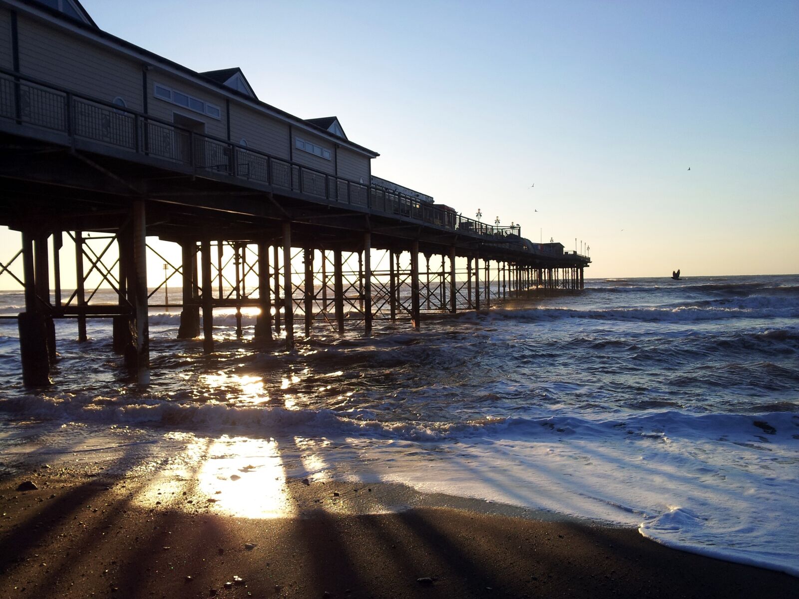 Samsung Galaxy S2 sample photo. Teignmouth, pier, beach photography