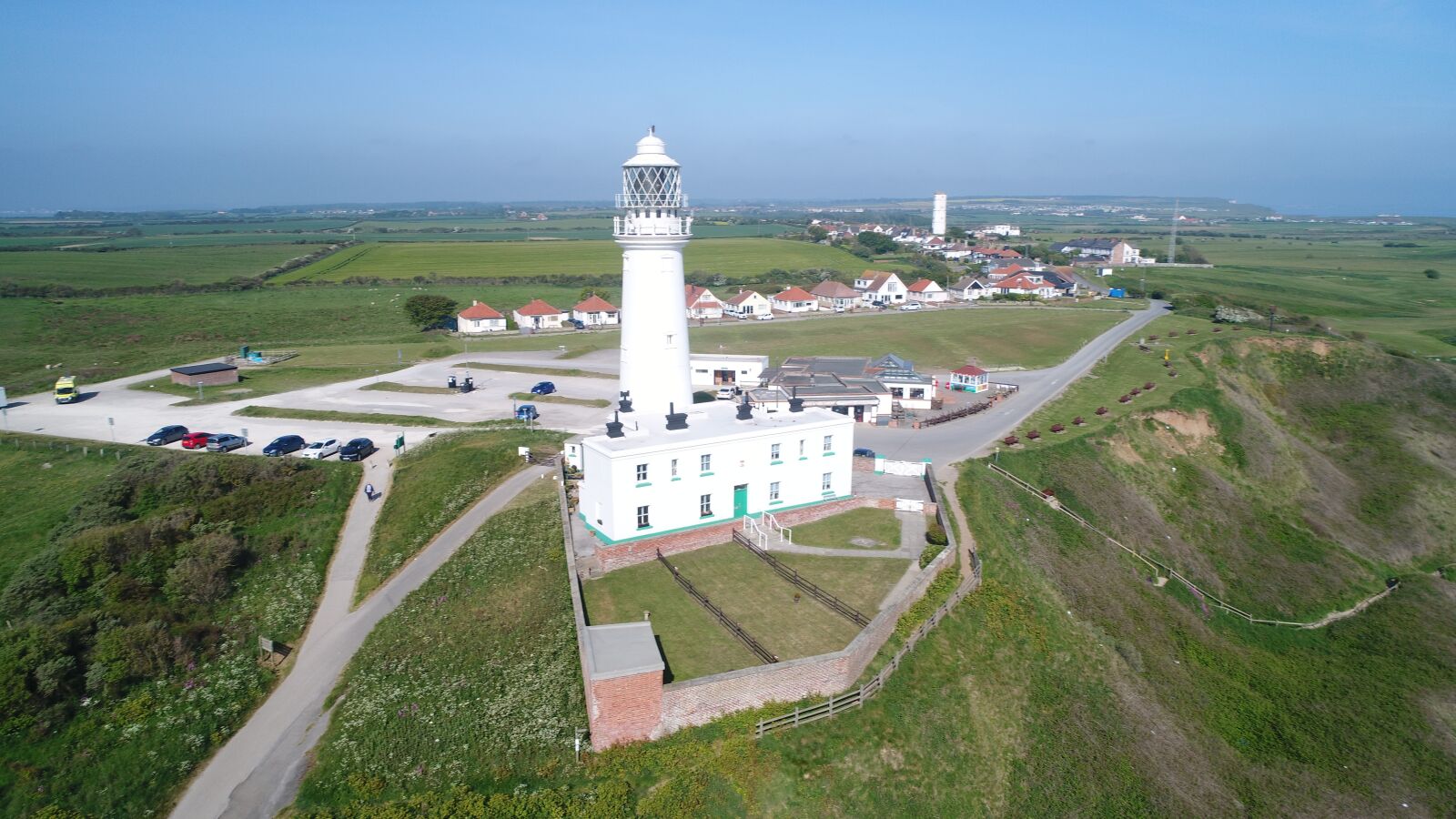 DJI FC6310 sample photo. Drone, lighthouse, sea photography