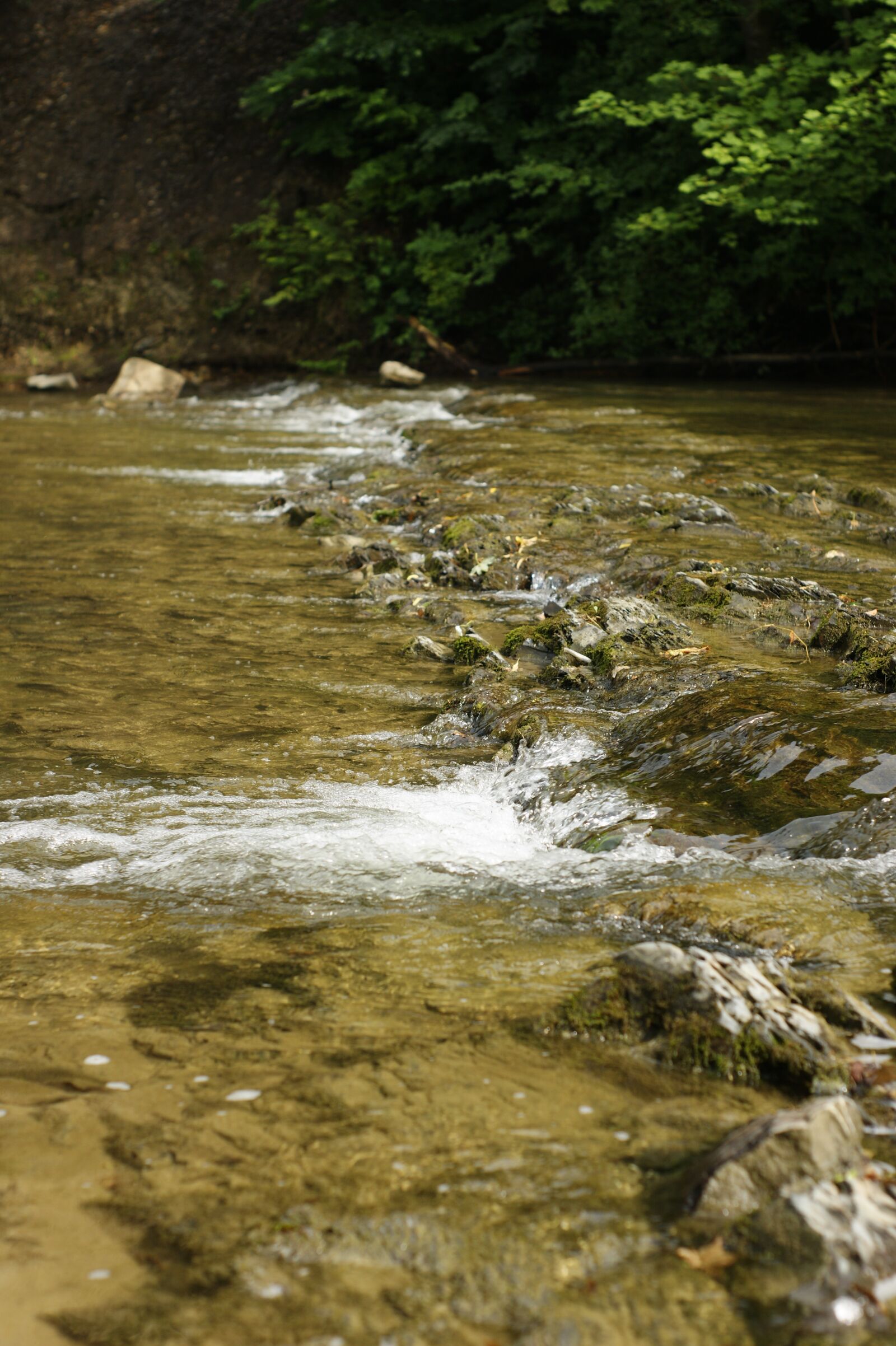 Sony Alpha DSLR-A290 sample photo. Stones, shales, river photography