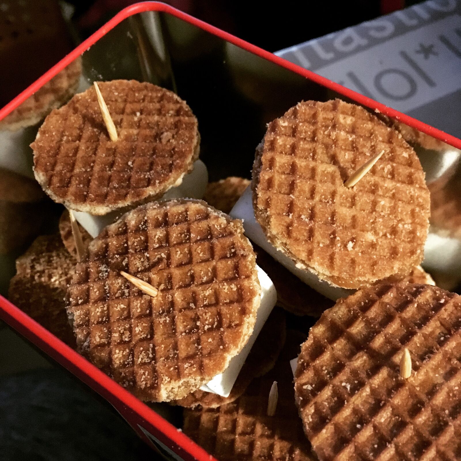 iPhone SE back camera 4.15mm f/2.2 sample photo. Treat, cookies, waffle photography