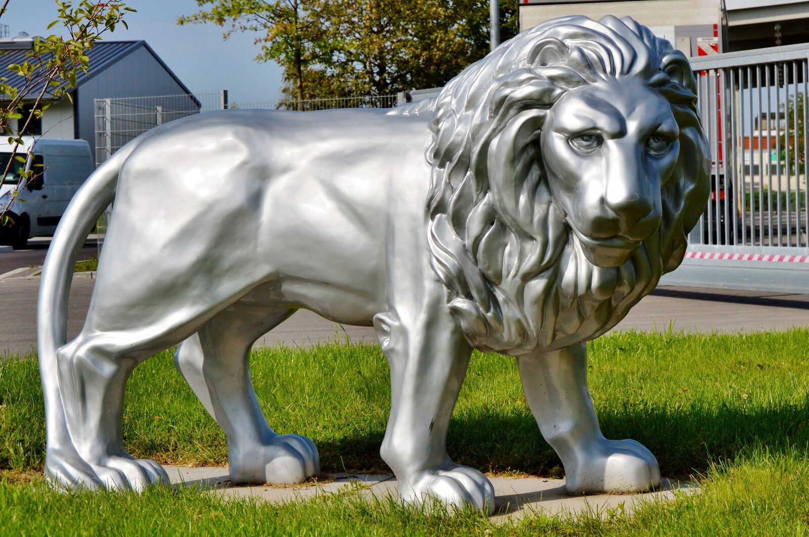 Nikon D3200 sample photo. Lion, sculpture, figure photography