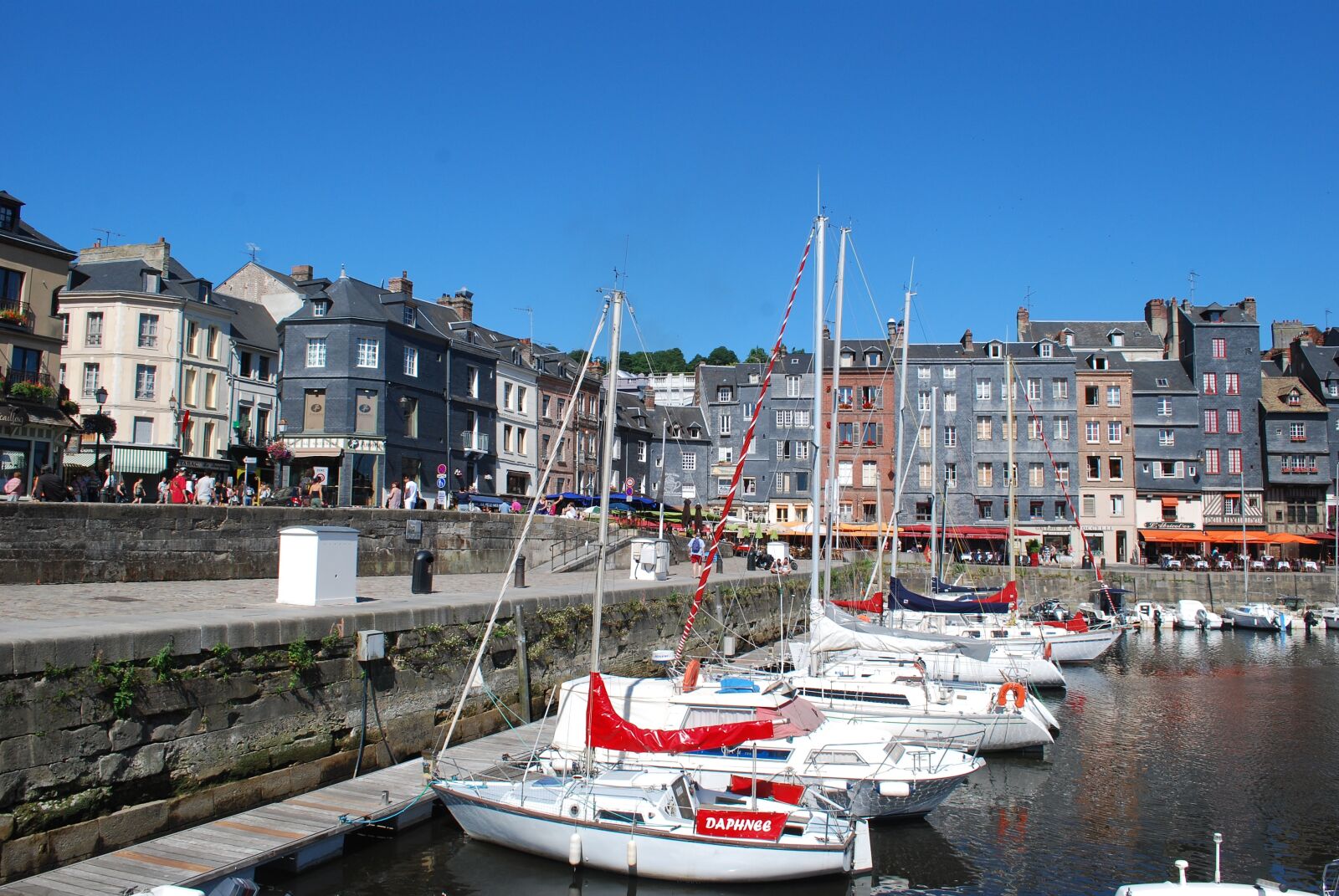 Nikon D60 sample photo. Boat, honfleur, rope photography