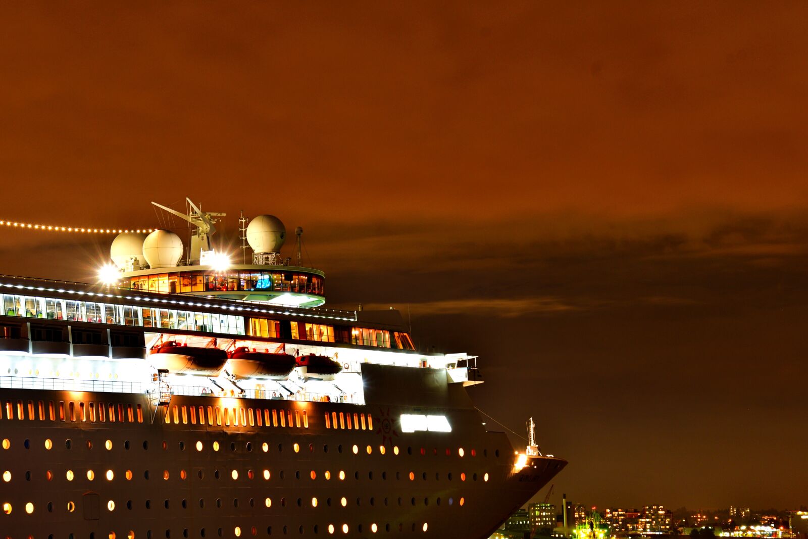 Nikon D7500 sample photo. Cruise, ship bridge, sunset photography