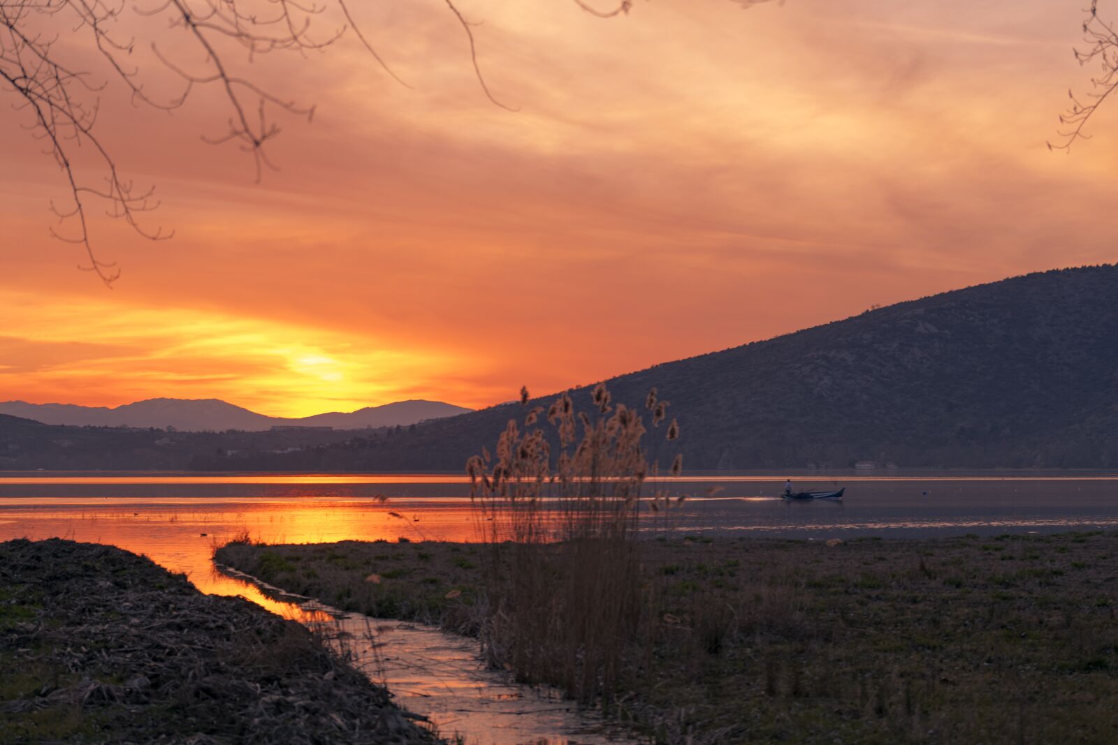 Nikon D5300 sample photo. Sunset, lake, kastoria photography