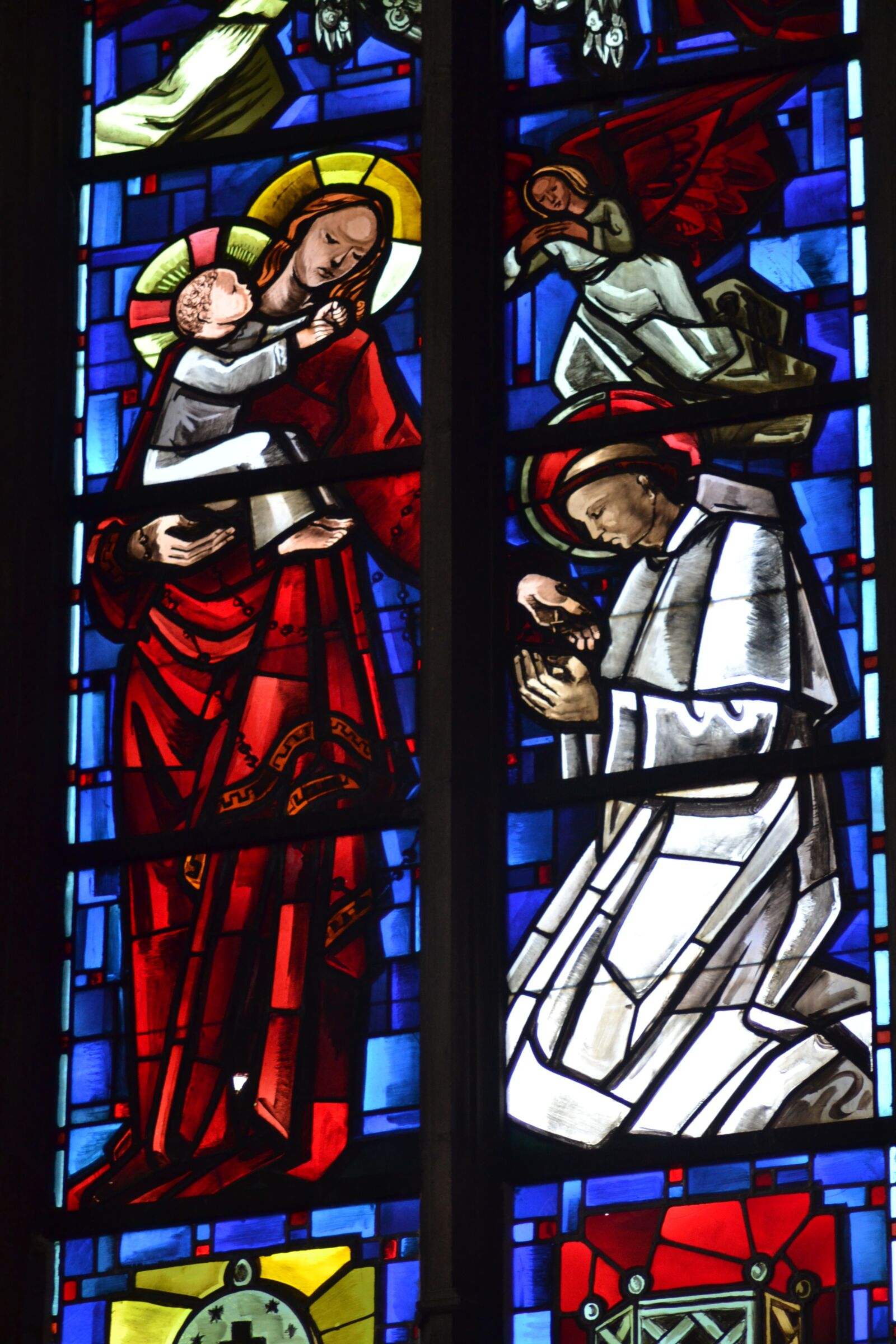 Nikon D3100 sample photo. Stained glass, blue, window photography