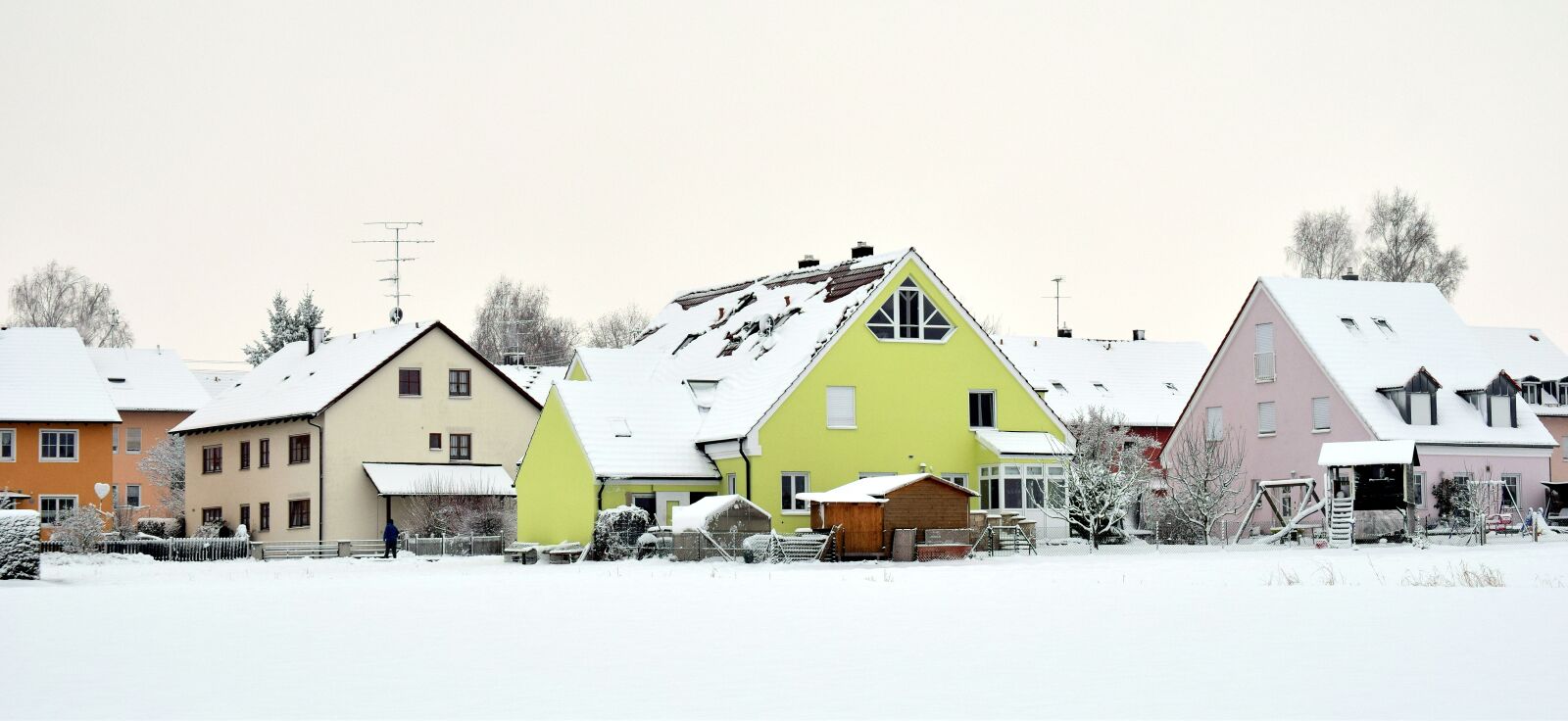 Nikon D3300 sample photo. Bungalow, winter, snow photography