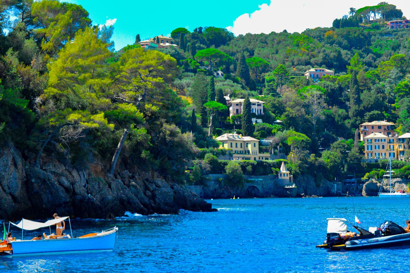 Nikon D3200 sample photo. Portofino, liguria, yacht photography