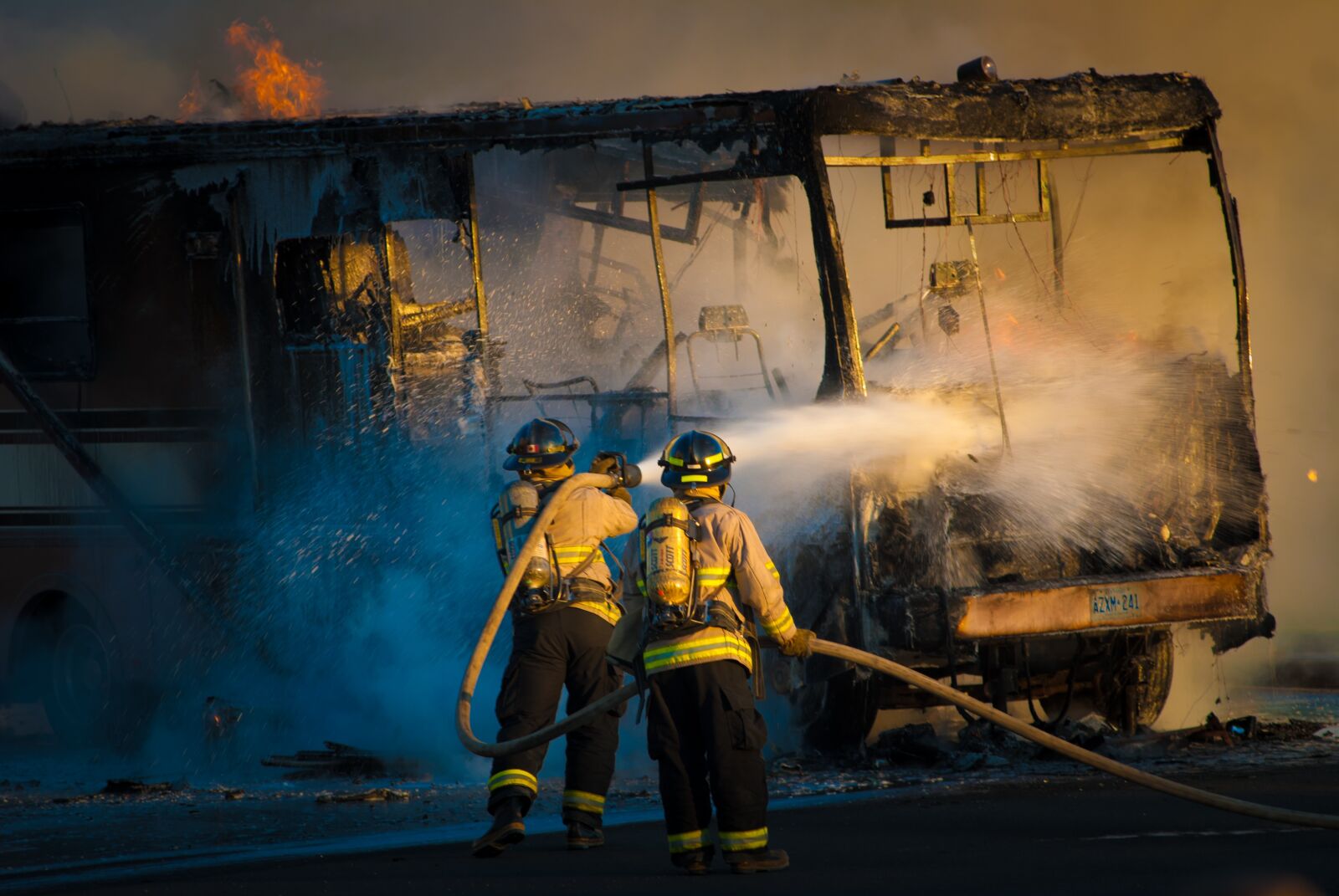 Nikon D200 sample photo. Fire, firemen, firefighter photography