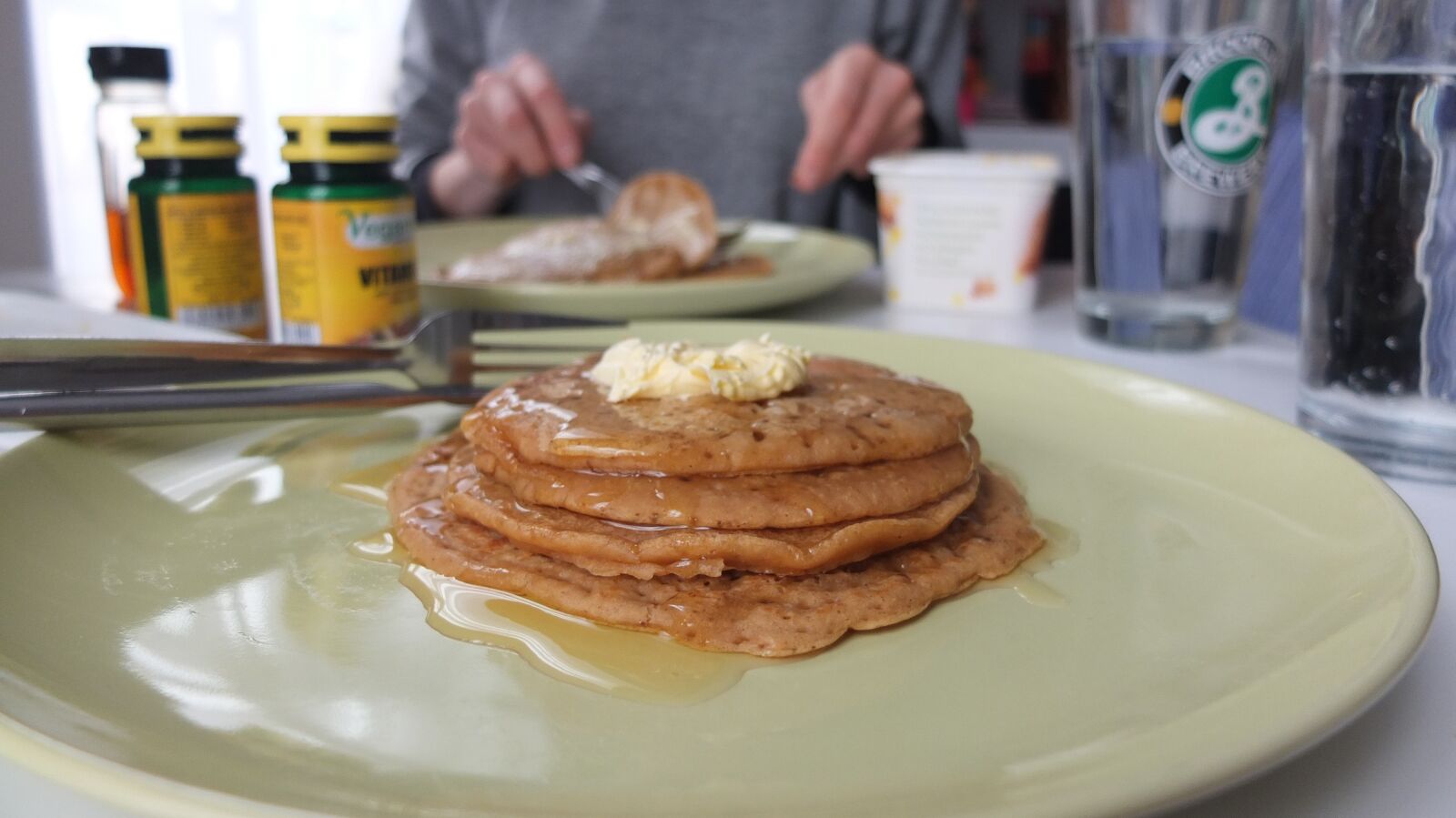 Fujifilm X10 sample photo. Pancakes, breakfast, food photography