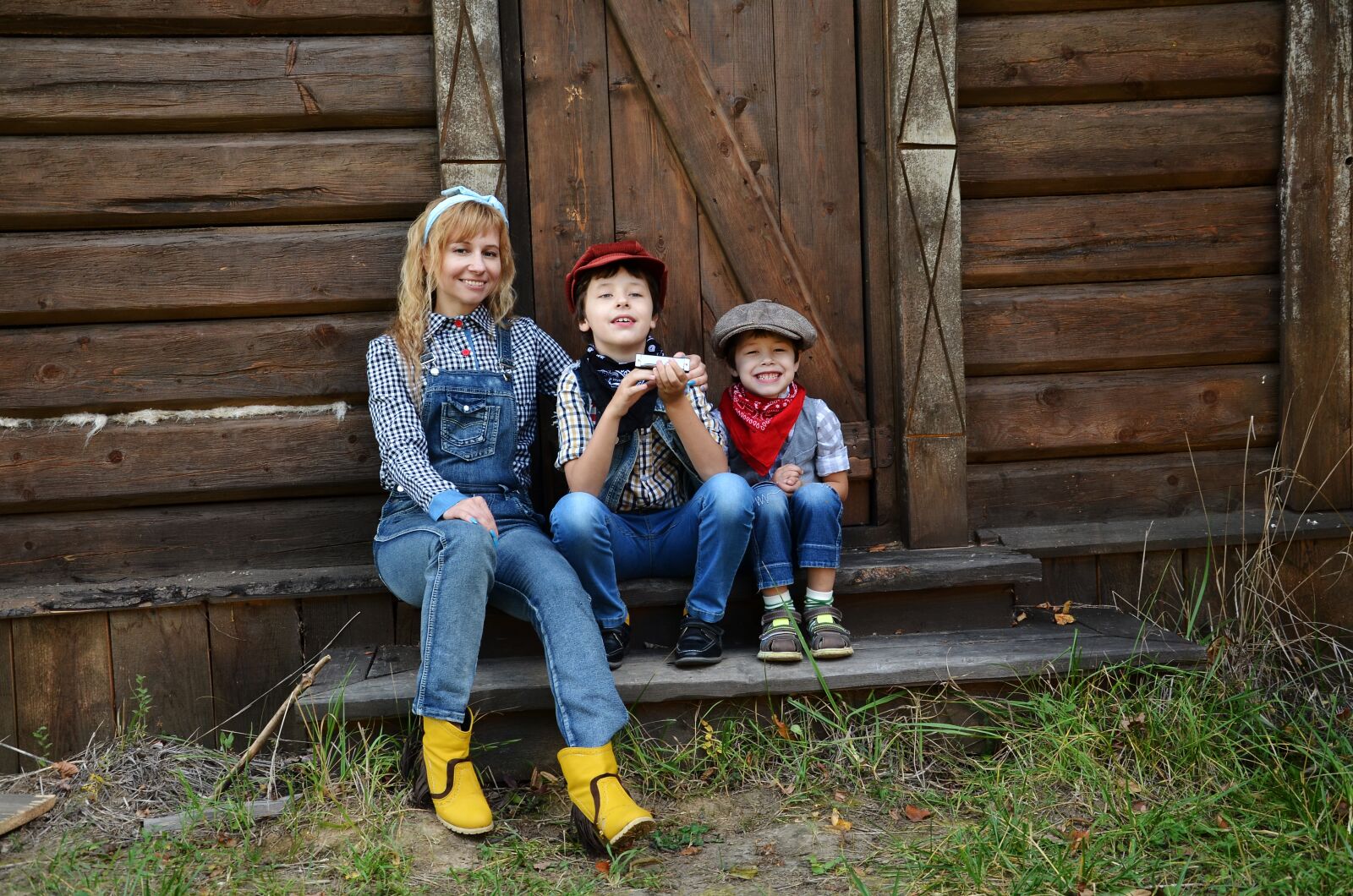 Nikon D7000 sample photo. Family children, family, porch photography