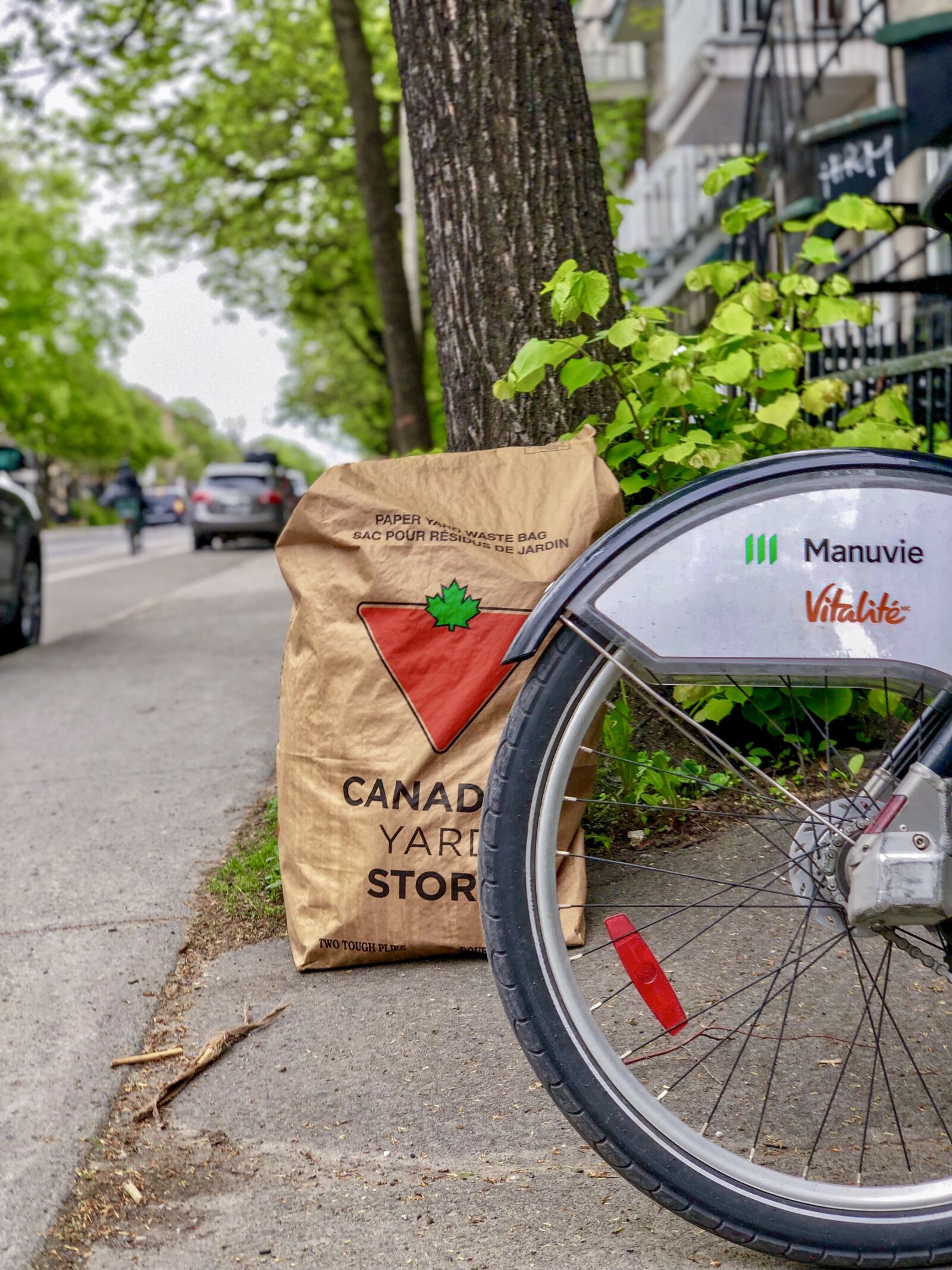 iPhone X back dual camera 6mm f/2.4 sample photo. Canada, biking, montreal photography