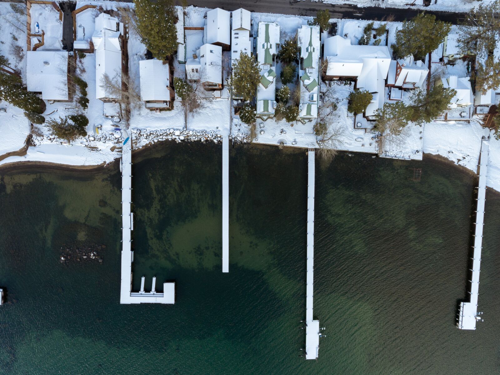 DJI FC330 sample photo. Drone, lake, pier photography