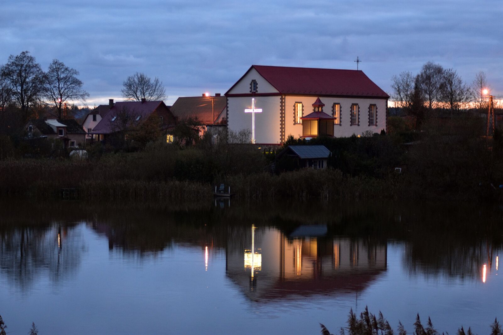 Nikon D3400 sample photo. Church, building, water photography
