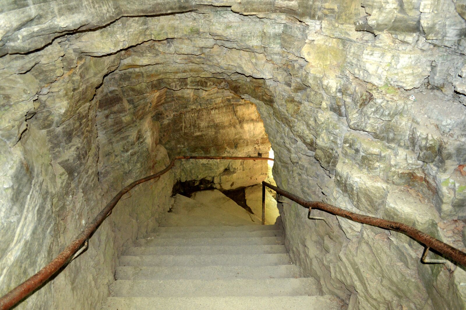 Nikon D3200 sample photo. Cave, stairs, underground photography