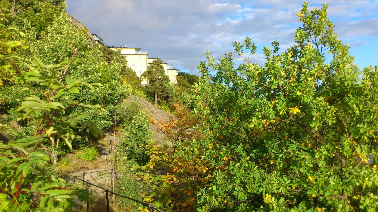 Sony Ericsson Xperia arc S sample photo. Cloud, fredhallsklipporna, green, green photography
