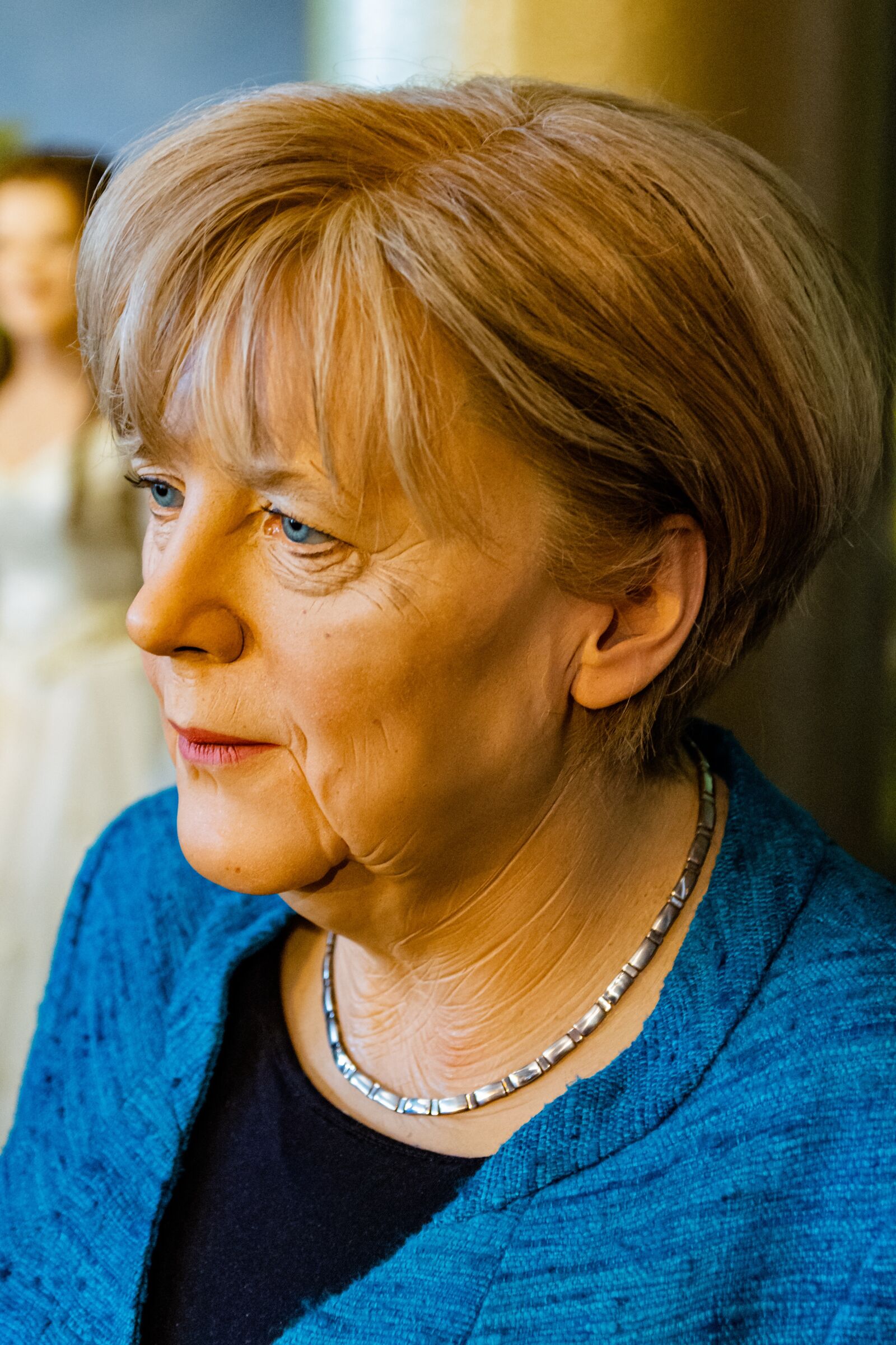 Nikon D7100 sample photo. Angela, merkel, wax figure photography