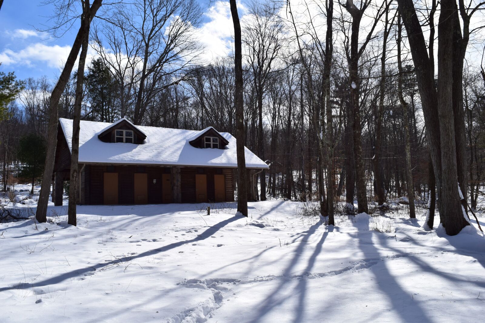 Nikon D3300 sample photo. Cabin, snow, winter photography