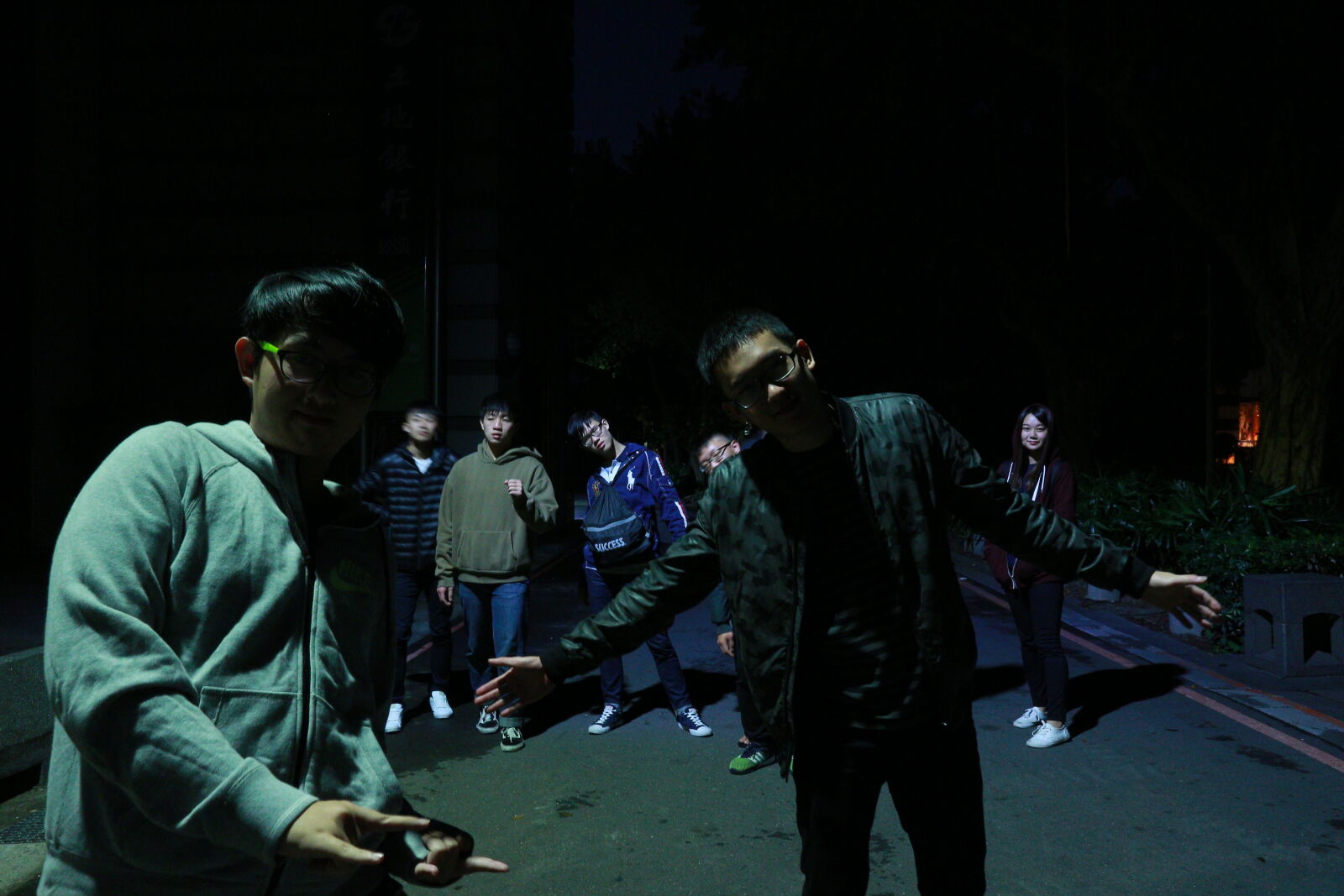 Canon EOS M sample photo. Friends, enjoying, at, night photography