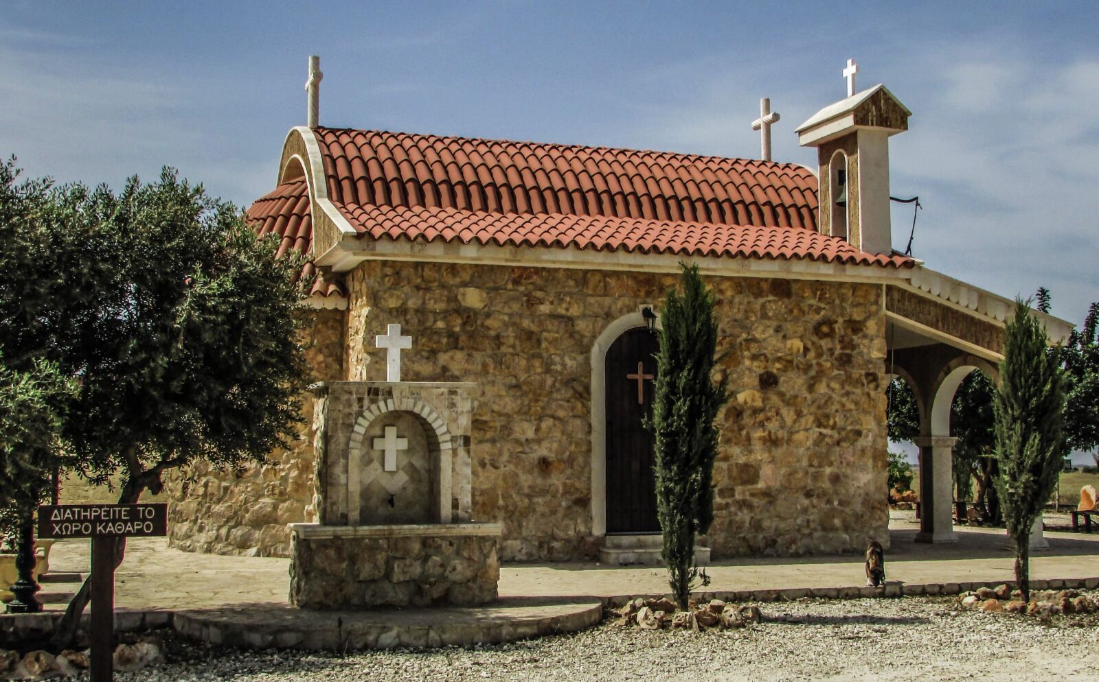Canon PowerShot SX400 IS sample photo. Cyprus, vrysoules, chapel photography