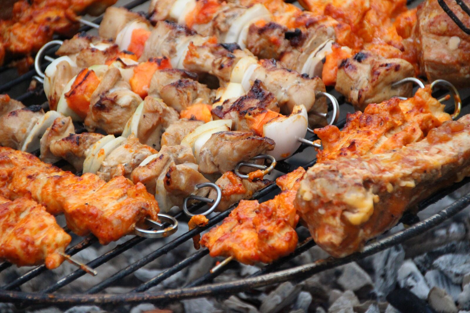 Canon EOS 600D (Rebel EOS T3i / EOS Kiss X5) sample photo. Barbecue, grilling, meat skewers photography