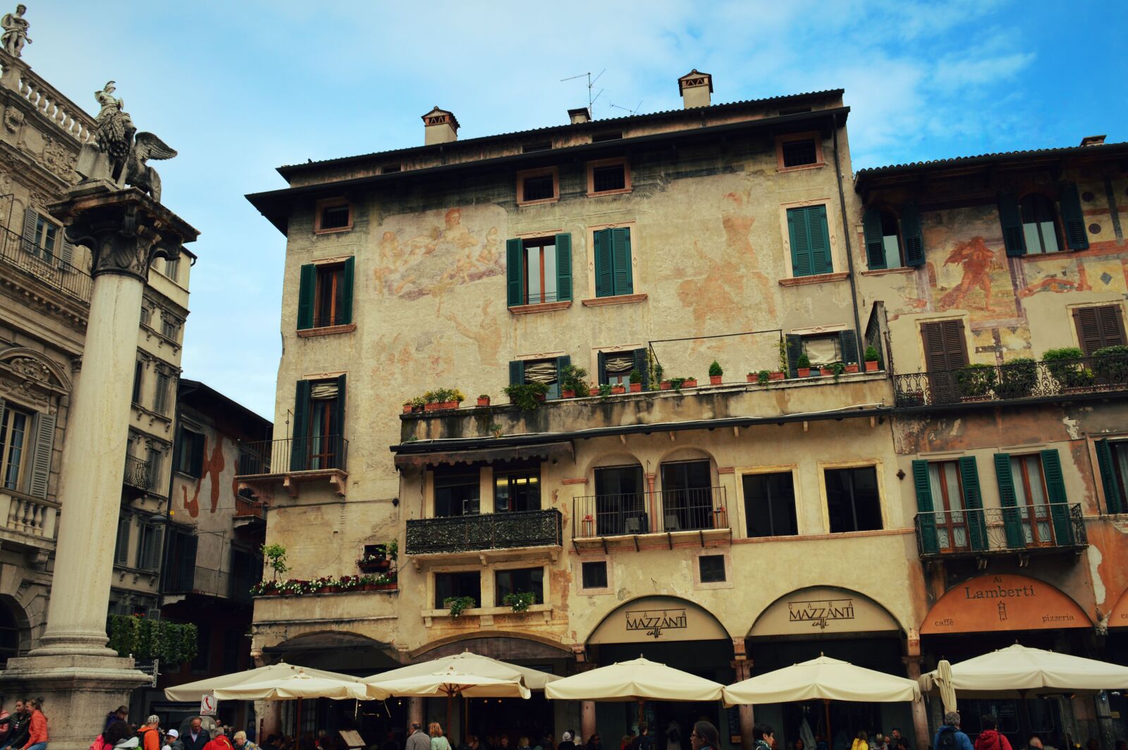 Nikon D3200 sample photo. Flowers, italy, old, building photography