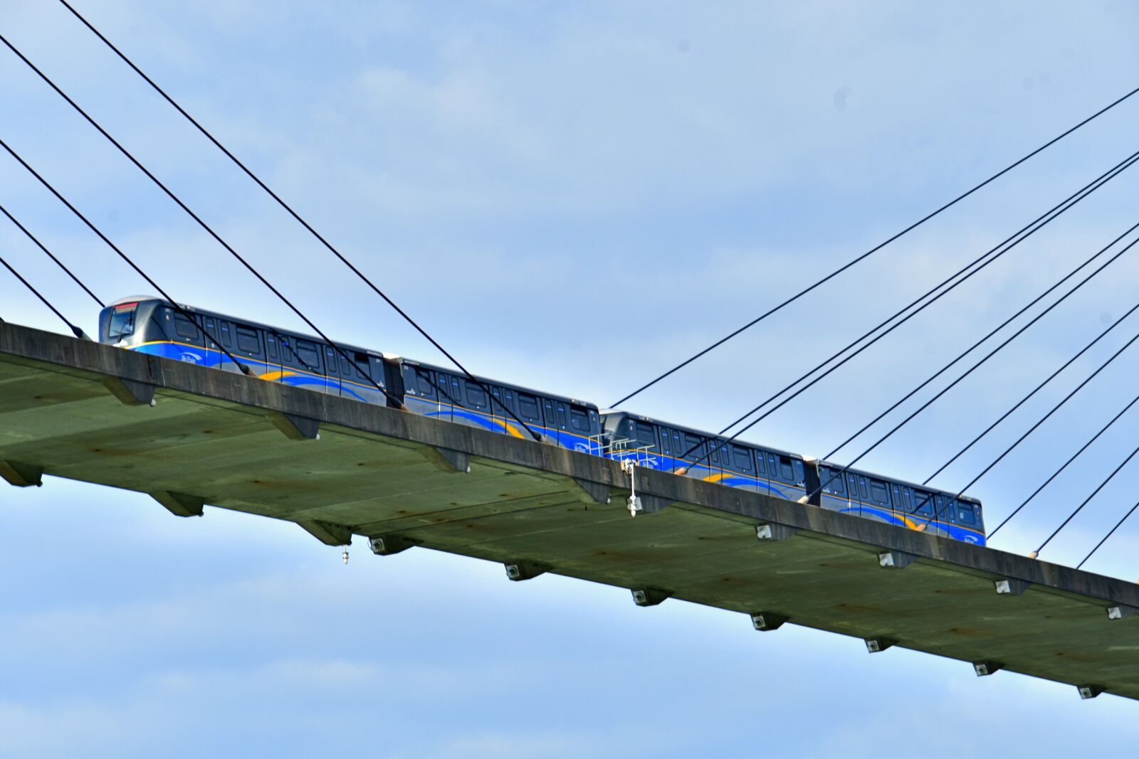 Nikon D7500 sample photo. Skytrain, passenger train, light photography