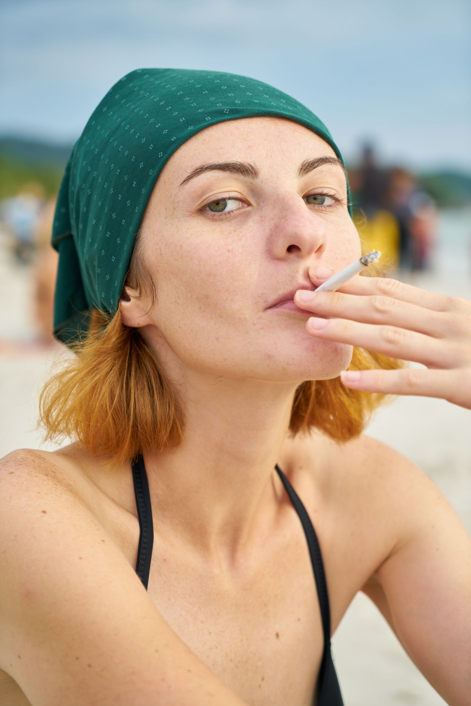 Sony a7R II sample photo. Model, cigarette, girl photography