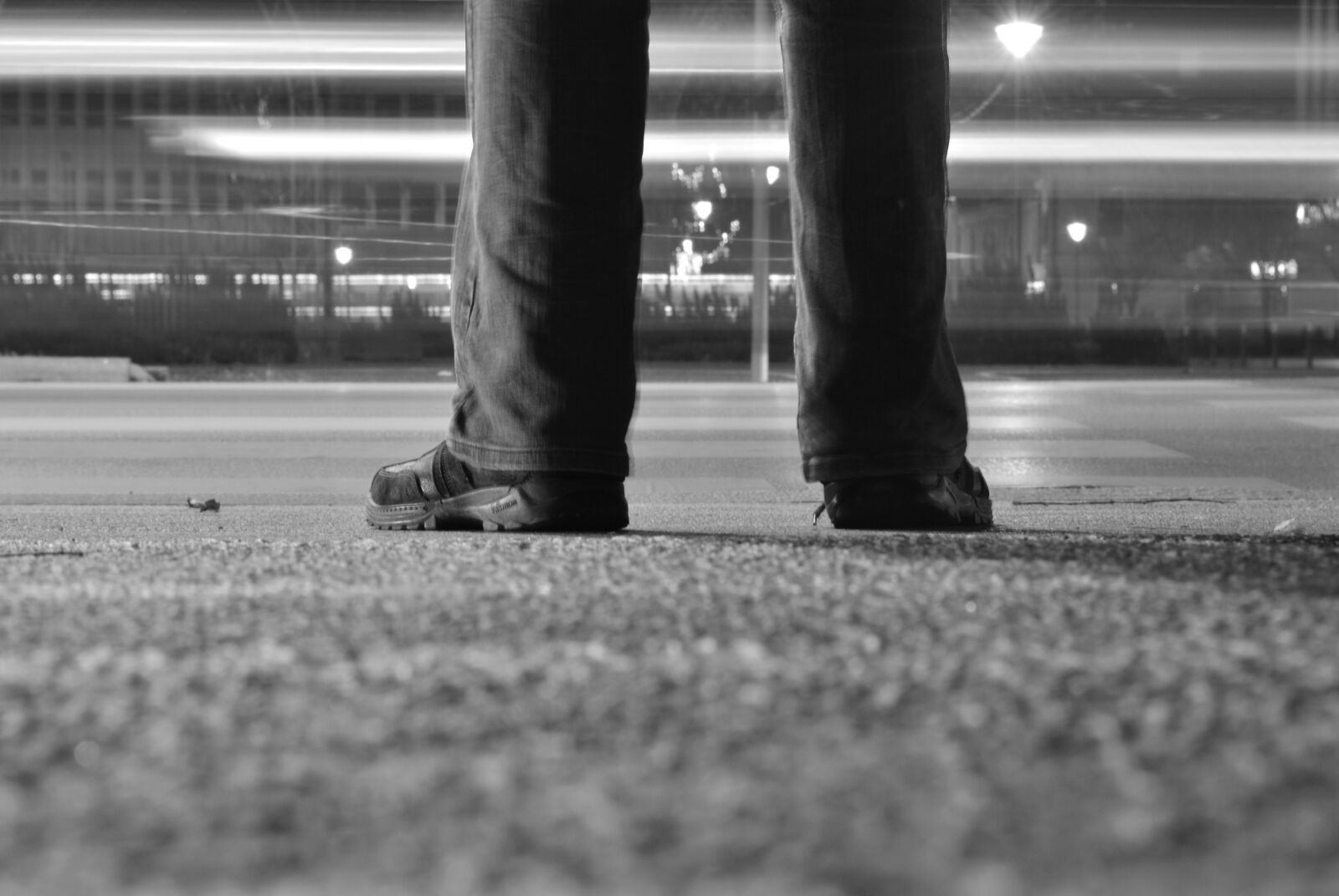 Nikon D5200 sample photo. Black, and, white, crossing photography