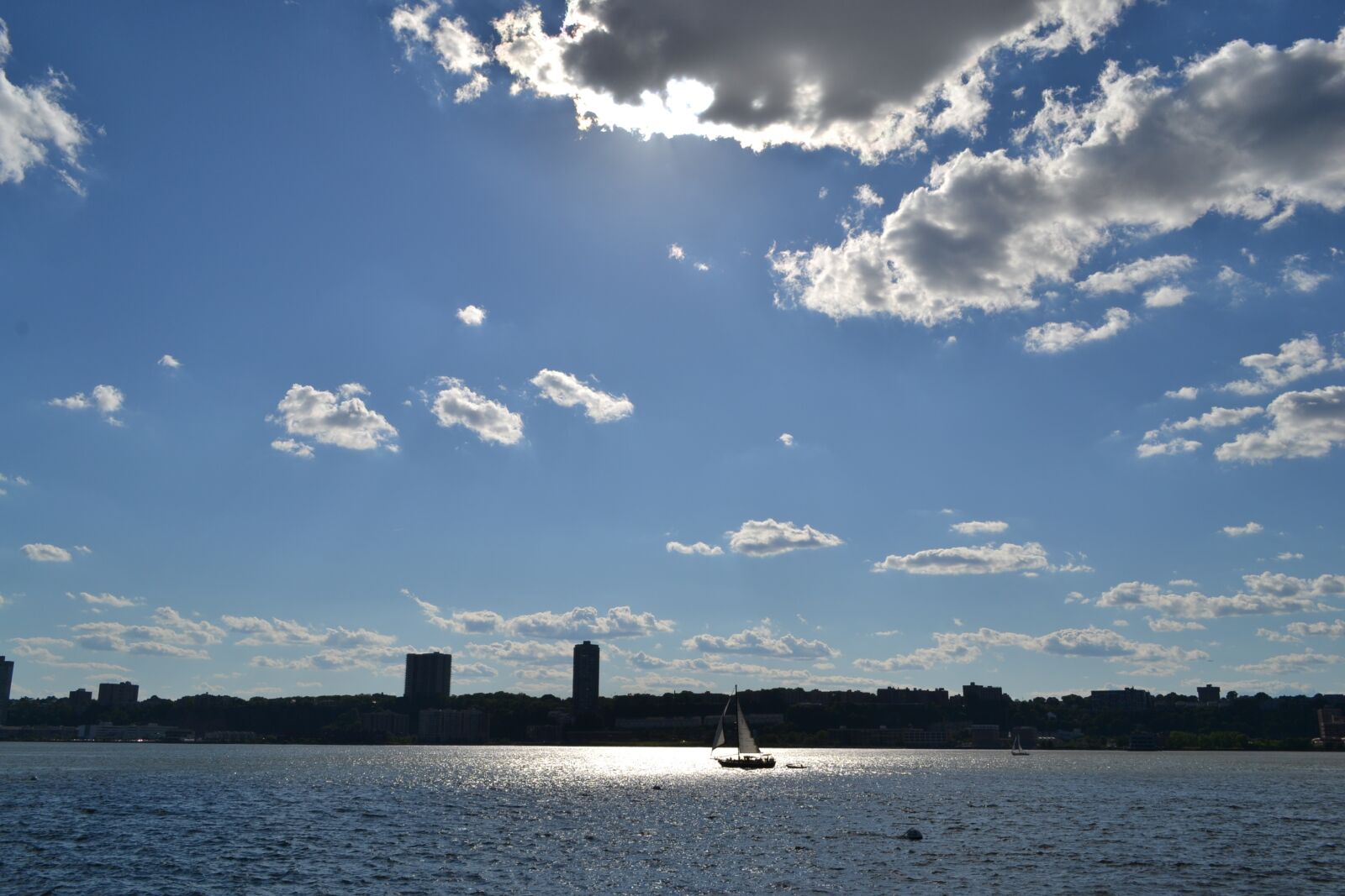 Nikon D3100 sample photo. River, clouds, sky photography