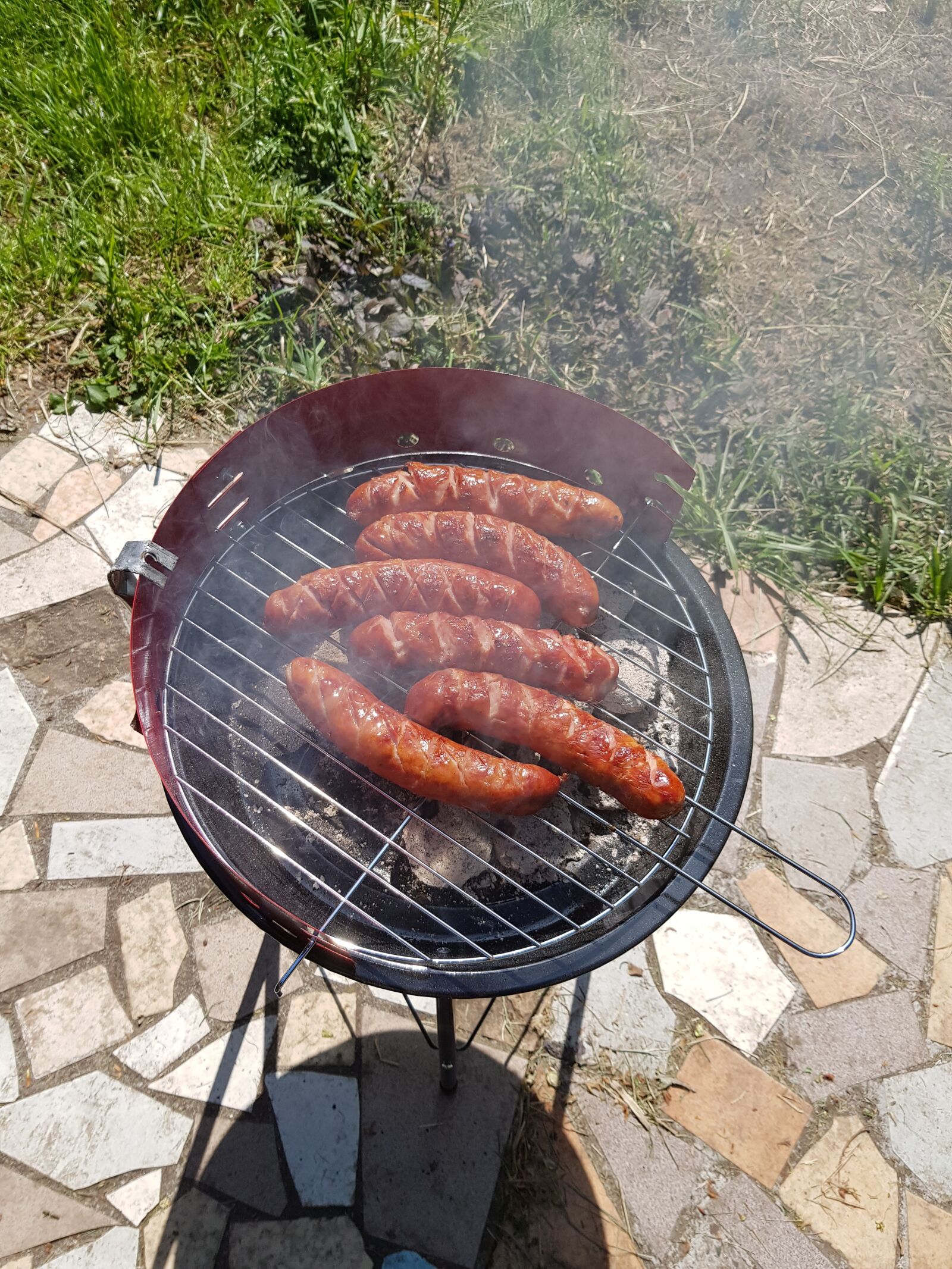 Samsung Galaxy S8 sample photo. Grill, the plot, sausage photography