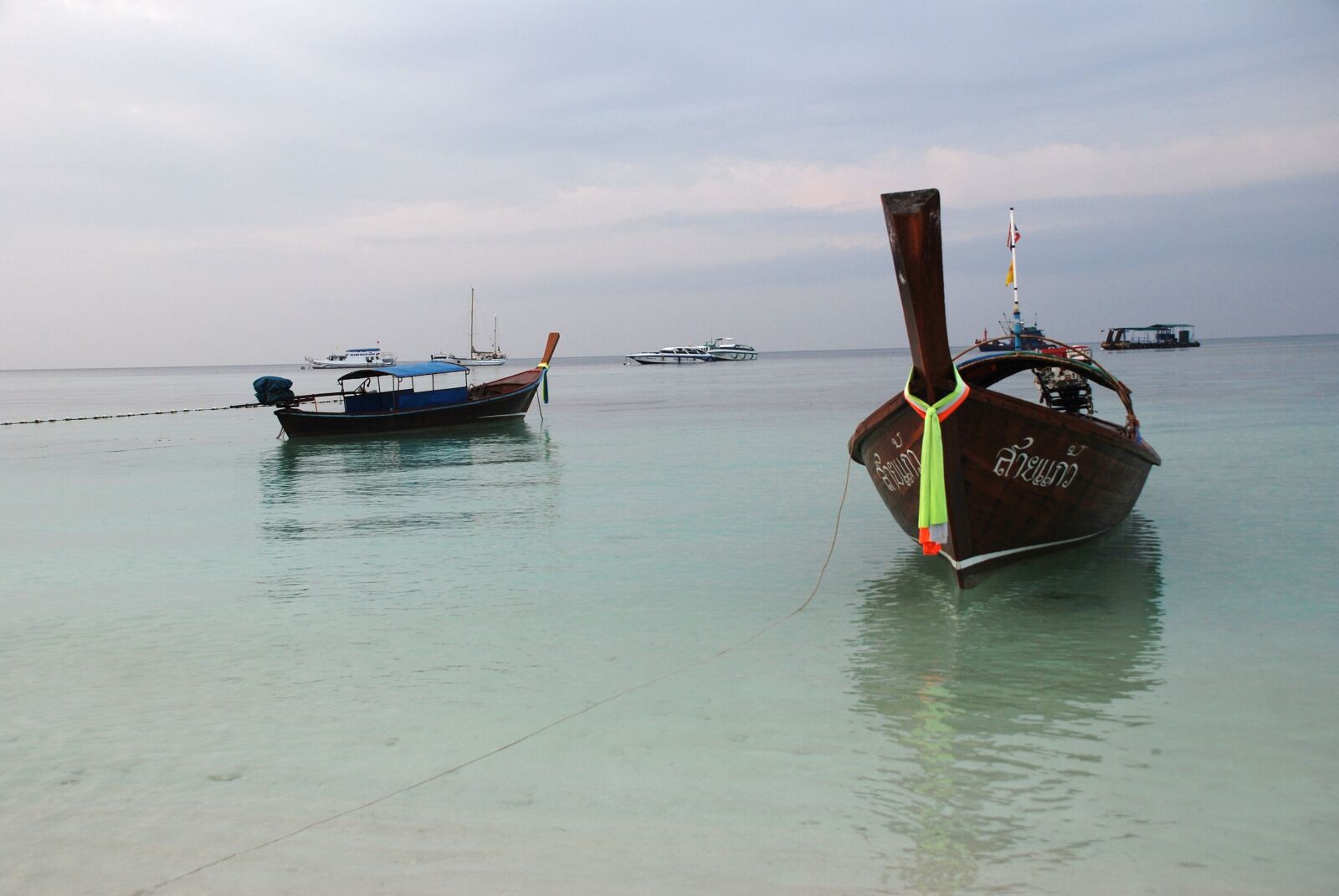Nikon D80 sample photo. Ship, long-tail boat, thailand photography