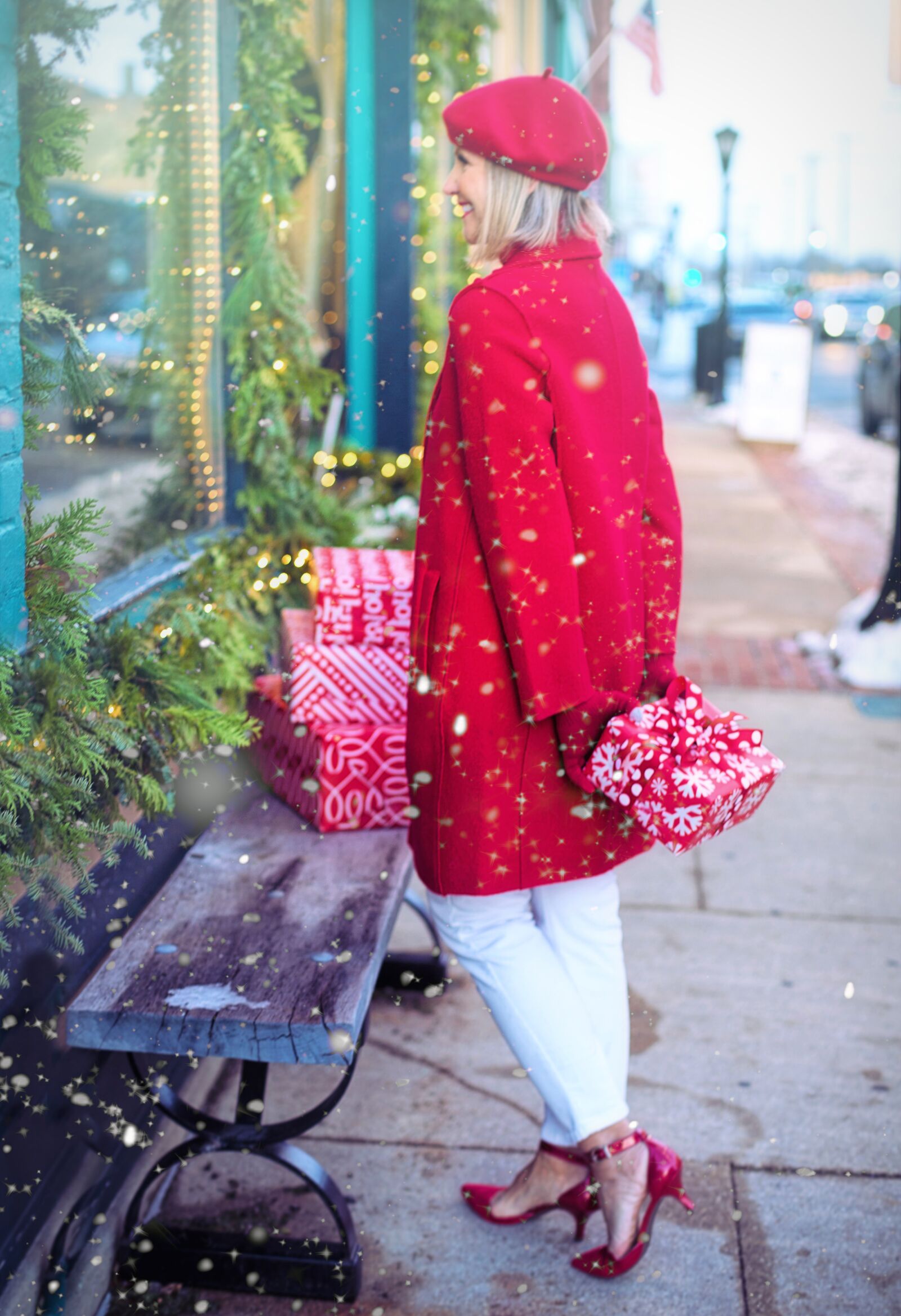 Canon EF 50mm F1.4 USM sample photo. Christmas, xmas, shopping photography