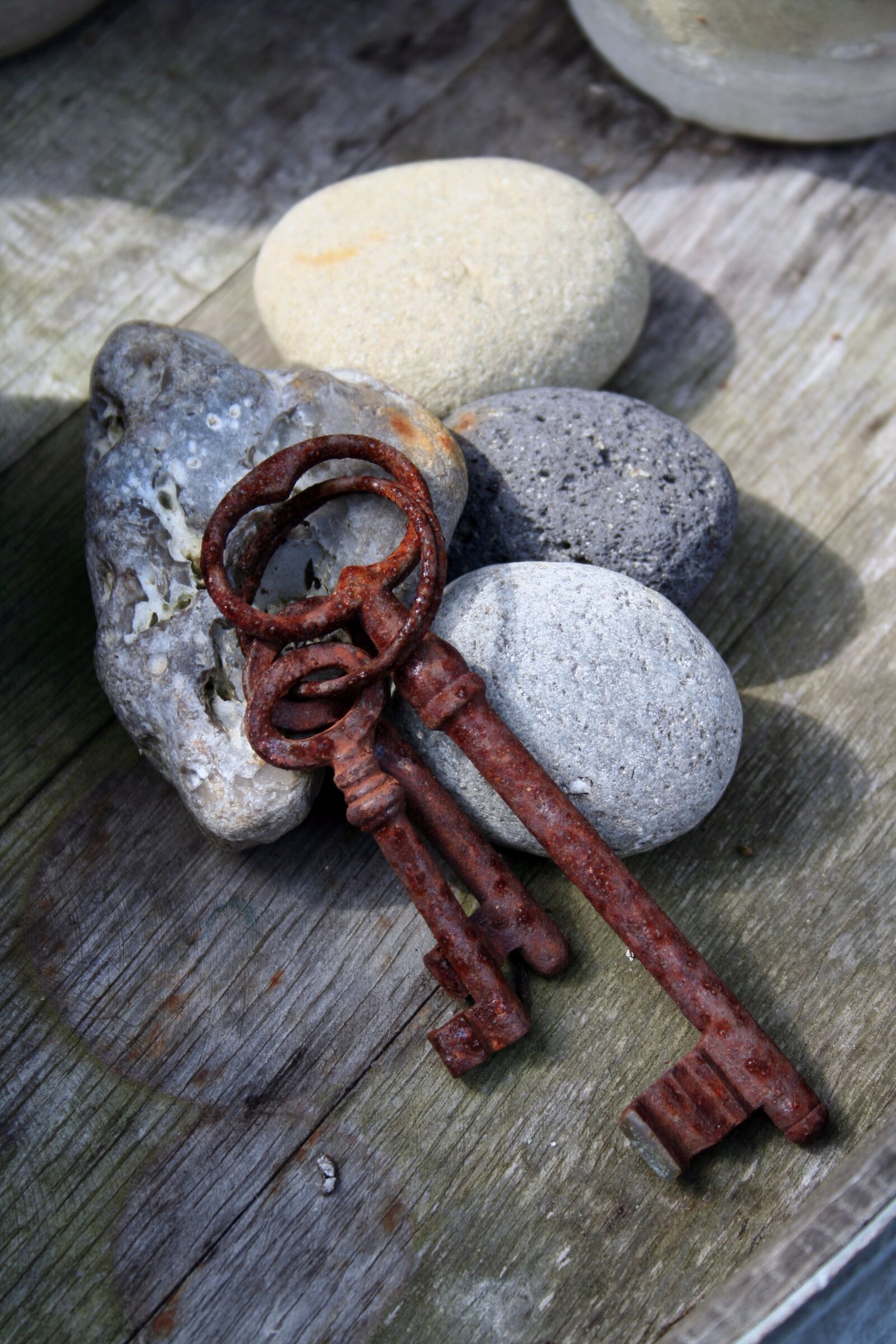 Canon EOS 350D (EOS Digital Rebel XT / EOS Kiss Digital N) sample photo. Keychain, metal, rusted photography