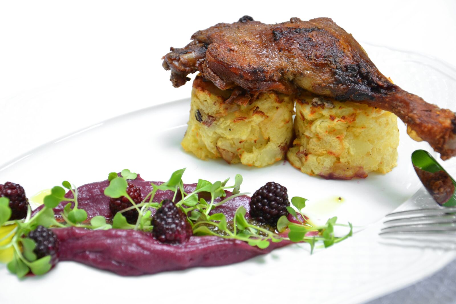 Nikon D3100 sample photo. Food, duck, cabbage photography