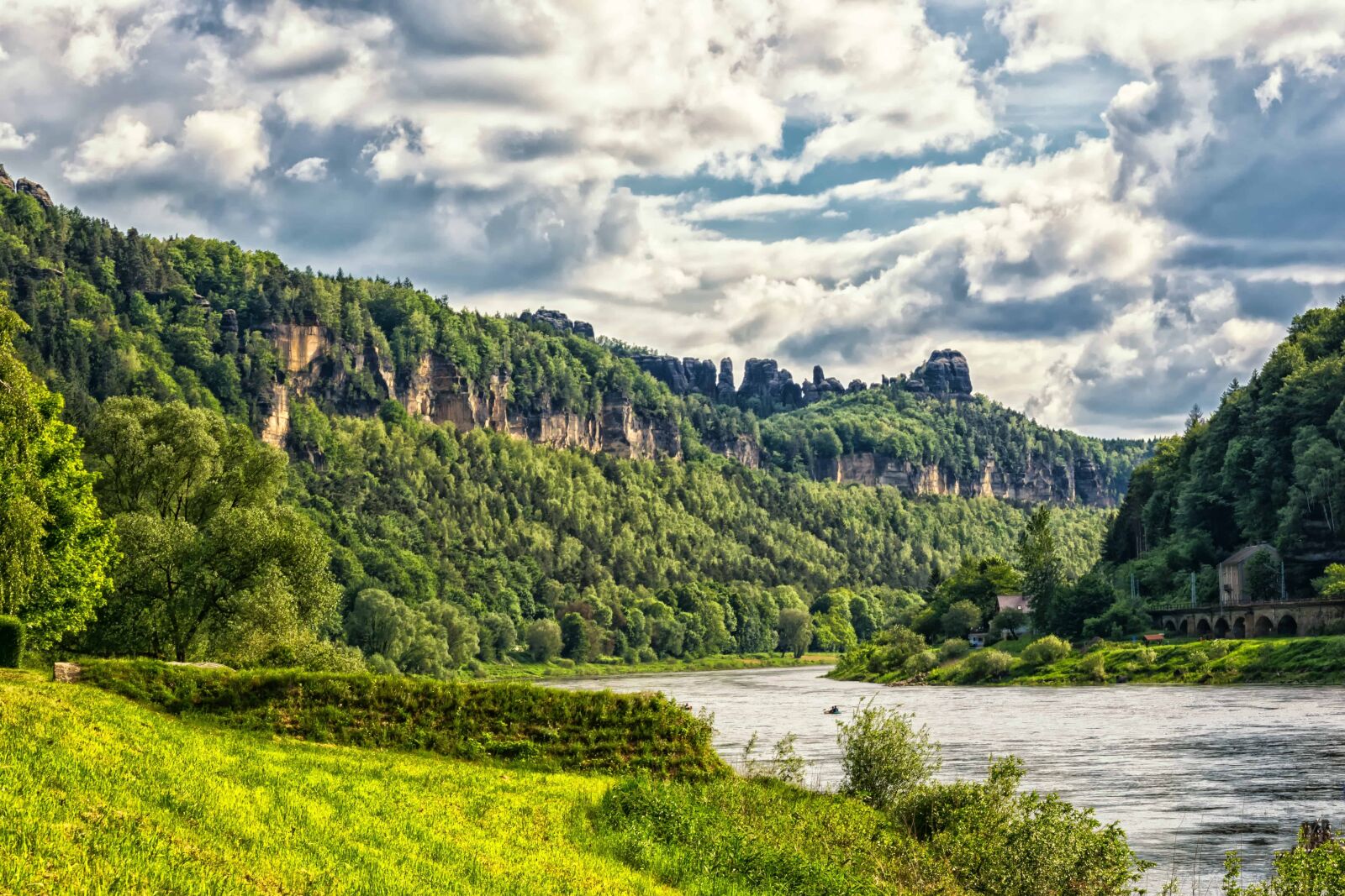 Nikon D3300 sample photo. River, sky, tree, landscape photography