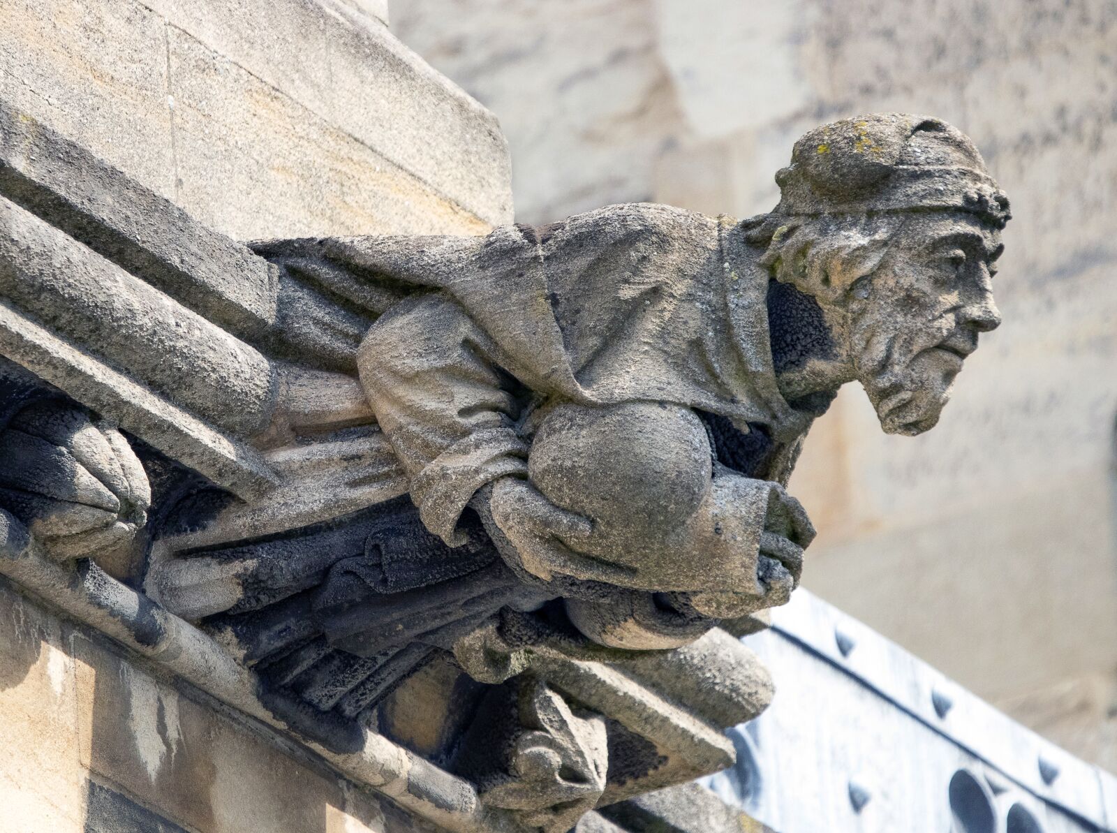 Sigma 100-400mm F5-6.3 DG OS HSM sample photo. Carving, cathedral, stone photography