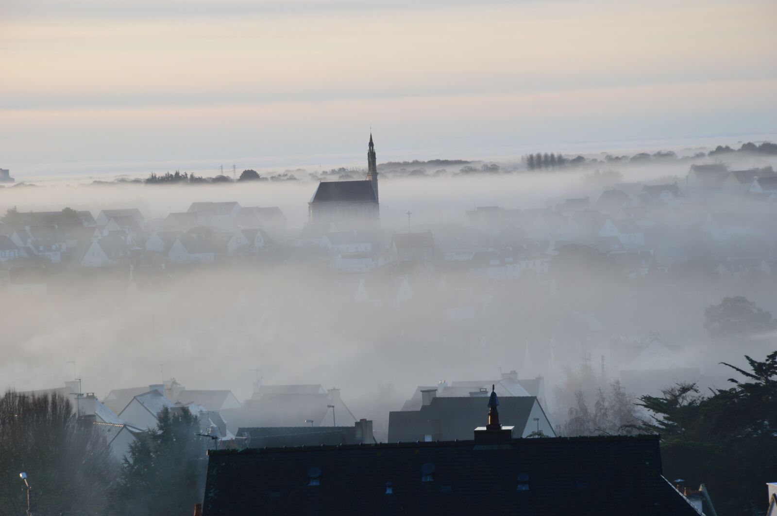 Nikon D3200 sample photo. Dream, mist, chapel photography