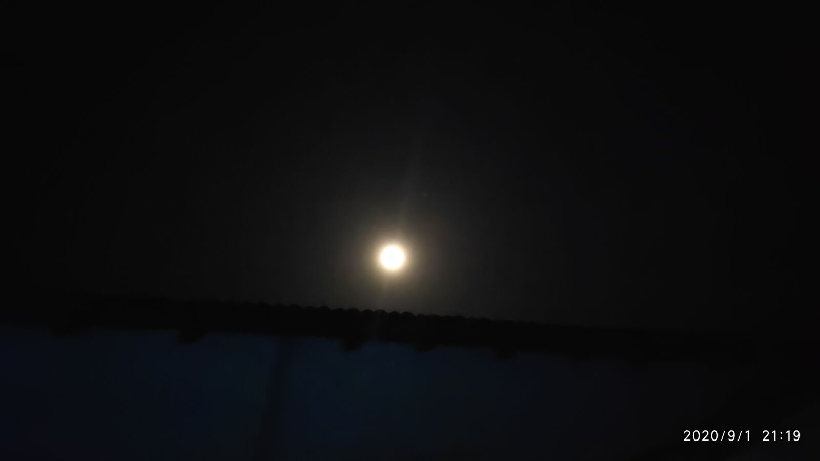 Xiaomi POCO F1 sample photo. Moon at night, dharmapuri photography