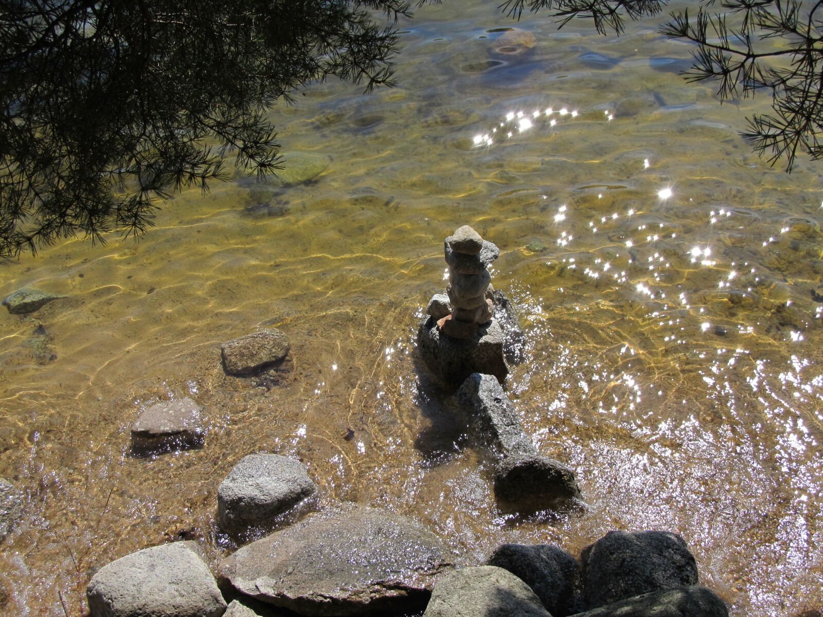 Canon PowerShot SX130 IS sample photo. Water, stones, summer photography