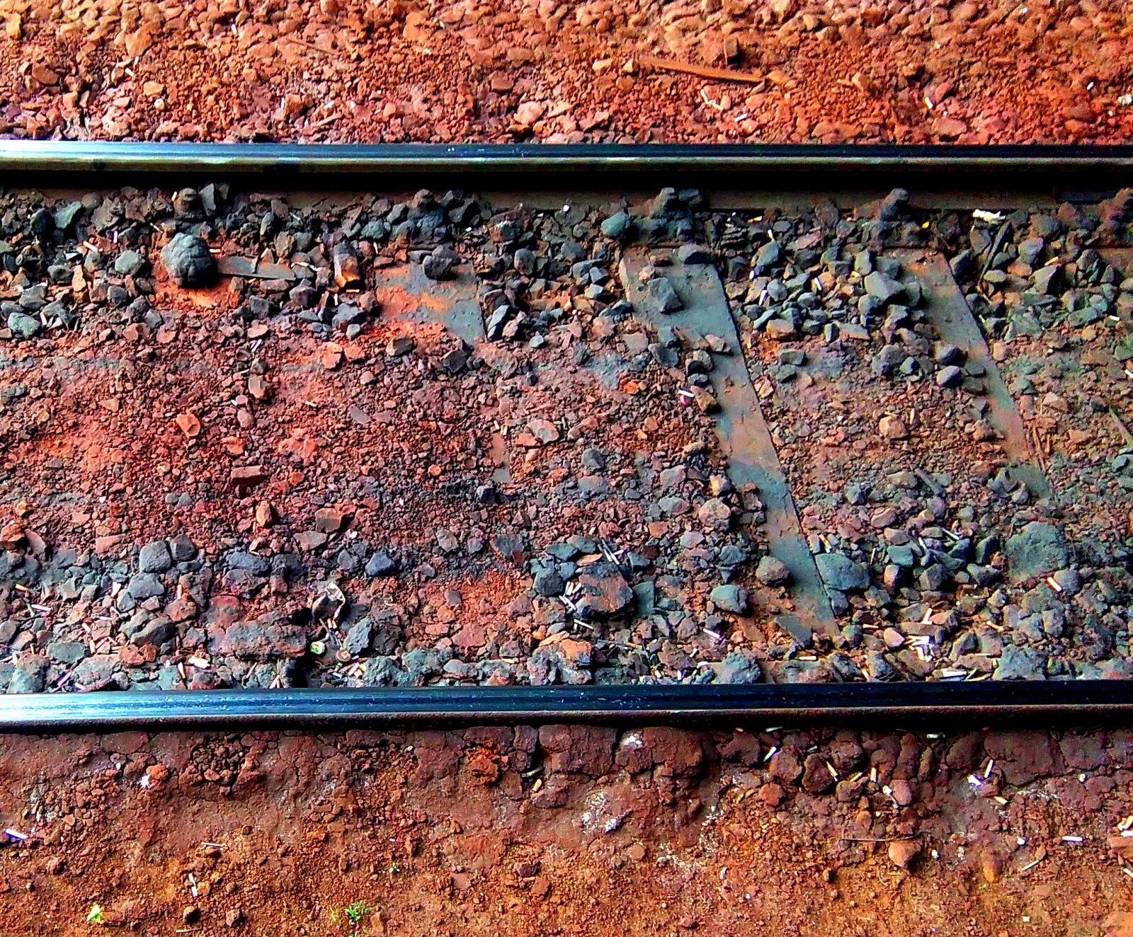 HTC DESIRE 620 sample photo. Mine, rails, railway, wild photography